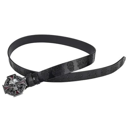 Other Belts Skull Leather Belt Size ONE SIZE - 1 Thumbnail