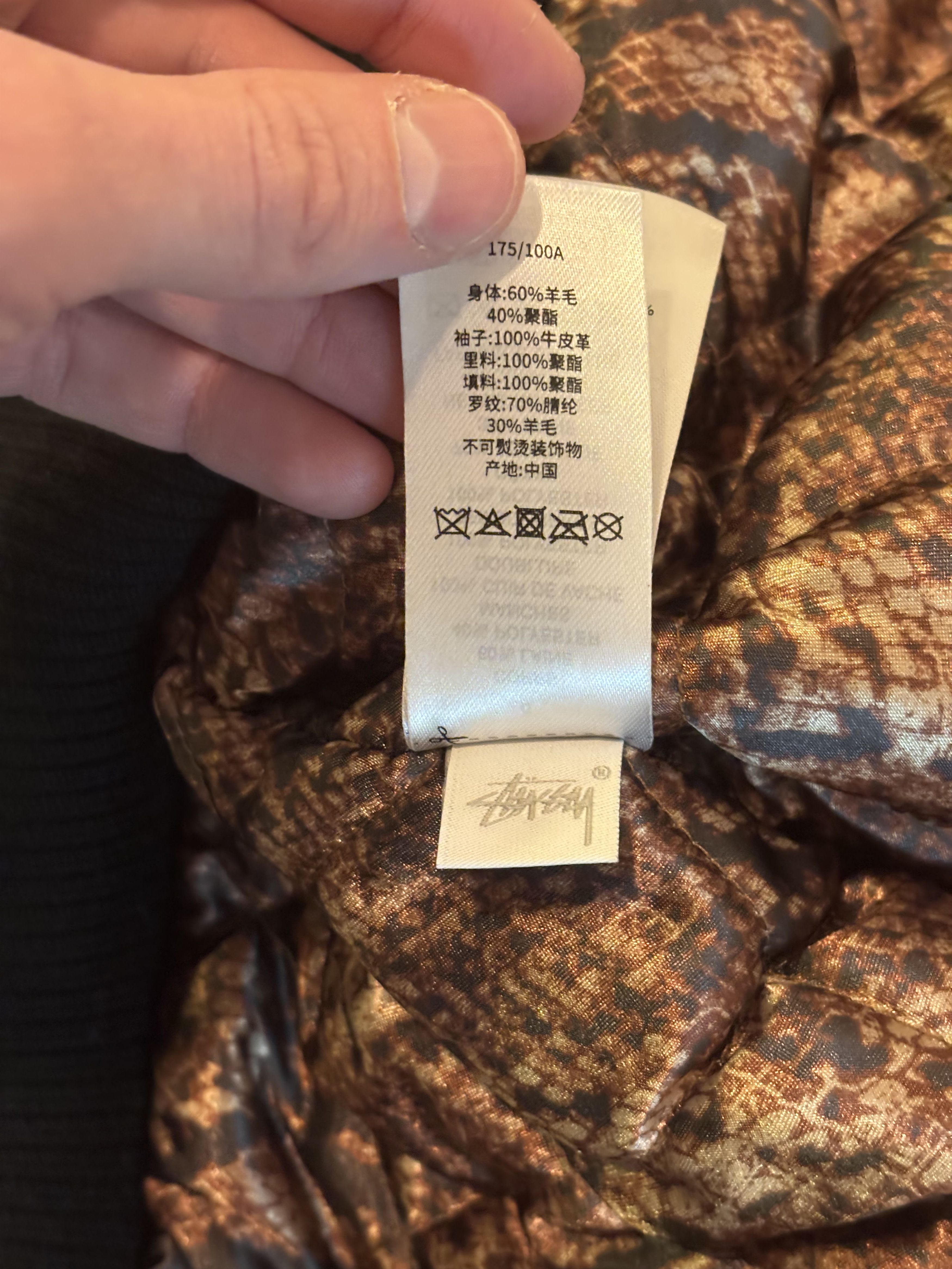 Stussy Veste teddy bombers Varsity jacket en laine Stussy 80 noir Size US L / EU 52-54 / 3 - 12 Thumbnail