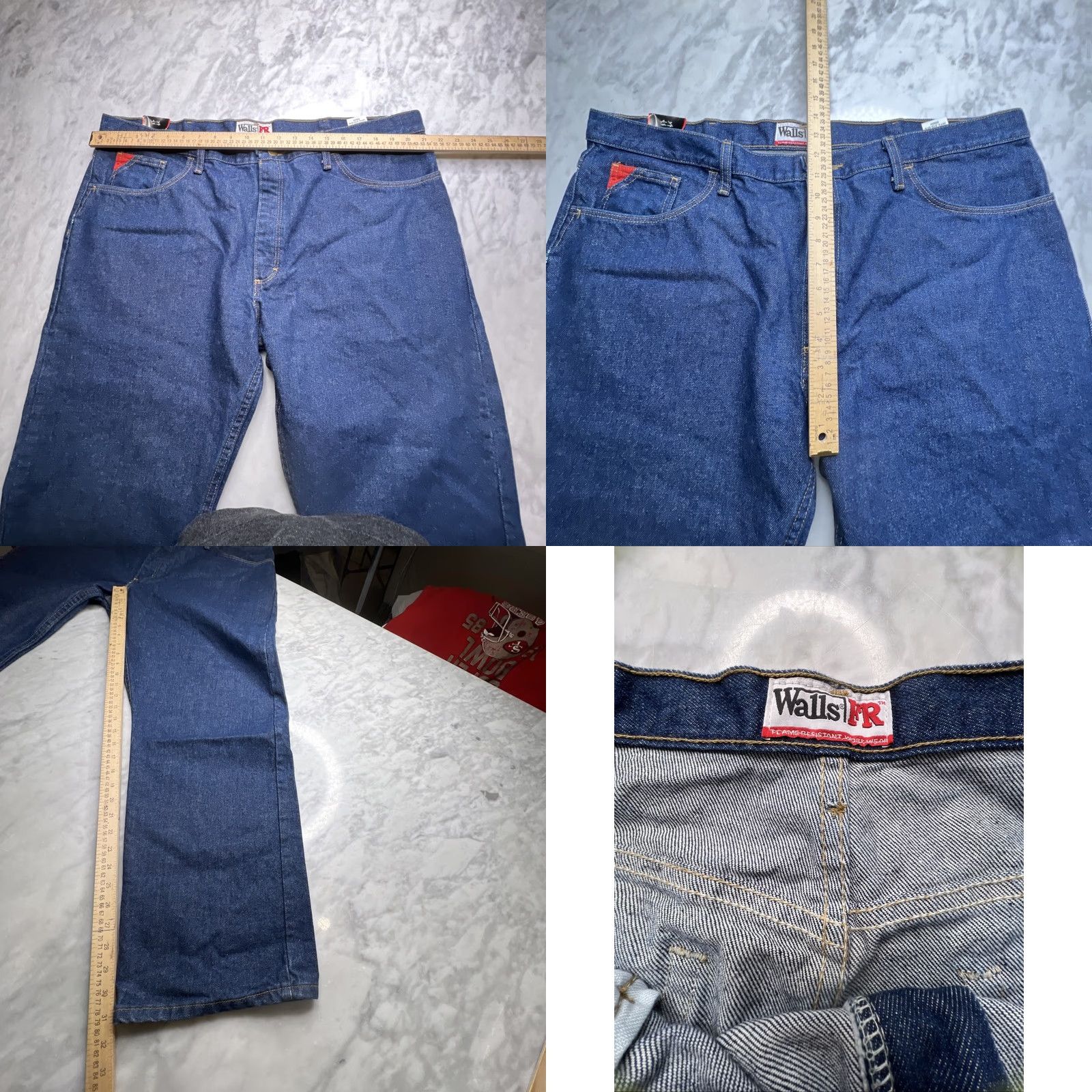 Walls Walls FR Mens Jeans 42x32 Relaxed Fit Over Boots Flame-Resistant NWT Size US 42 / EU 58 - 8 Thumbnail