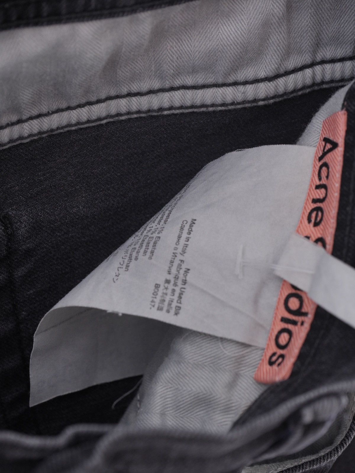 Acne Studios Acne Studios North Used Blk Denim Jeans Size US 33 - 5 Thumbnail