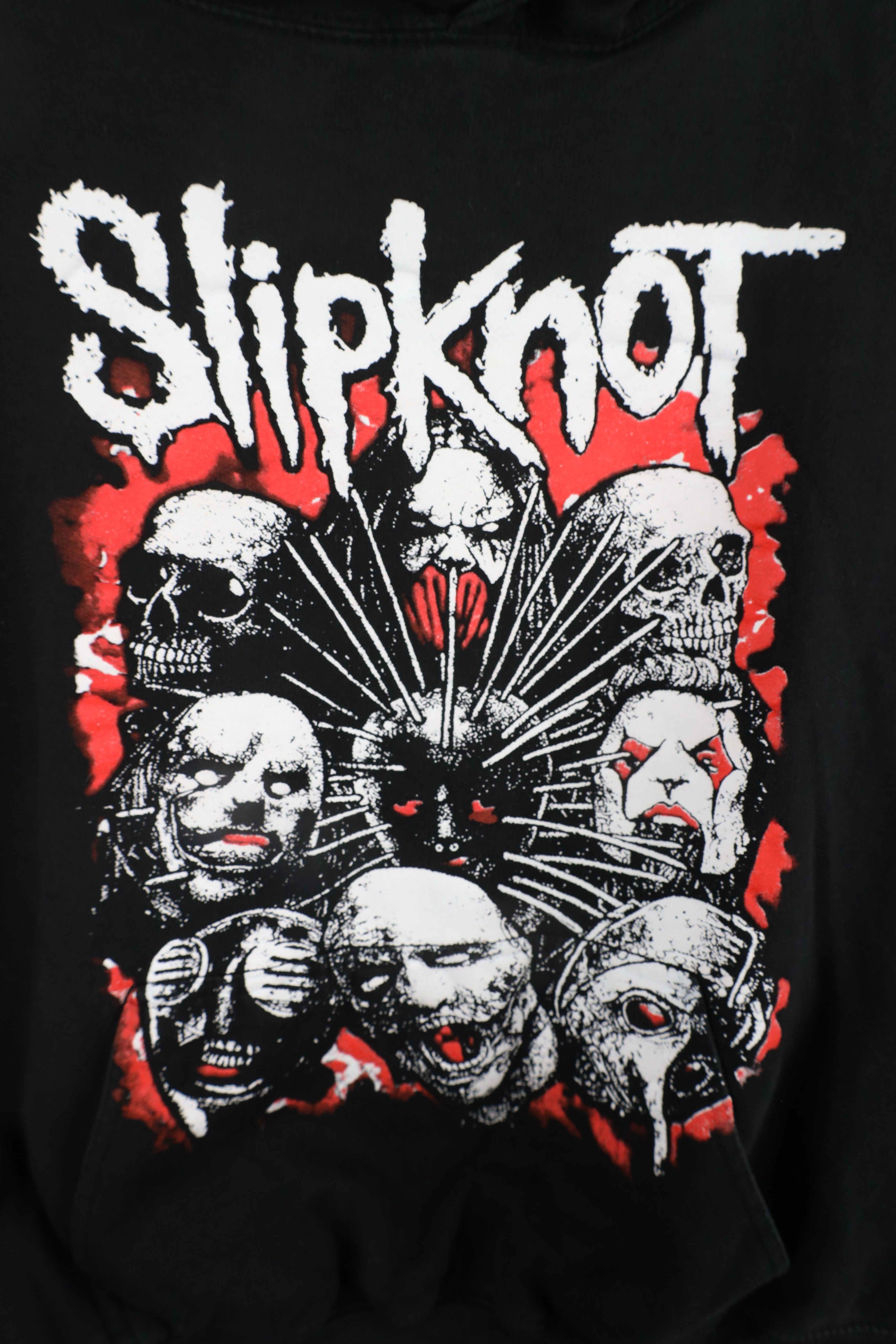 Vintage Vintage Spell Out Slipknot Band Hoodie Sweatshirt Black Size US L / EU 52-54 / 3 - 5 Thumbnail