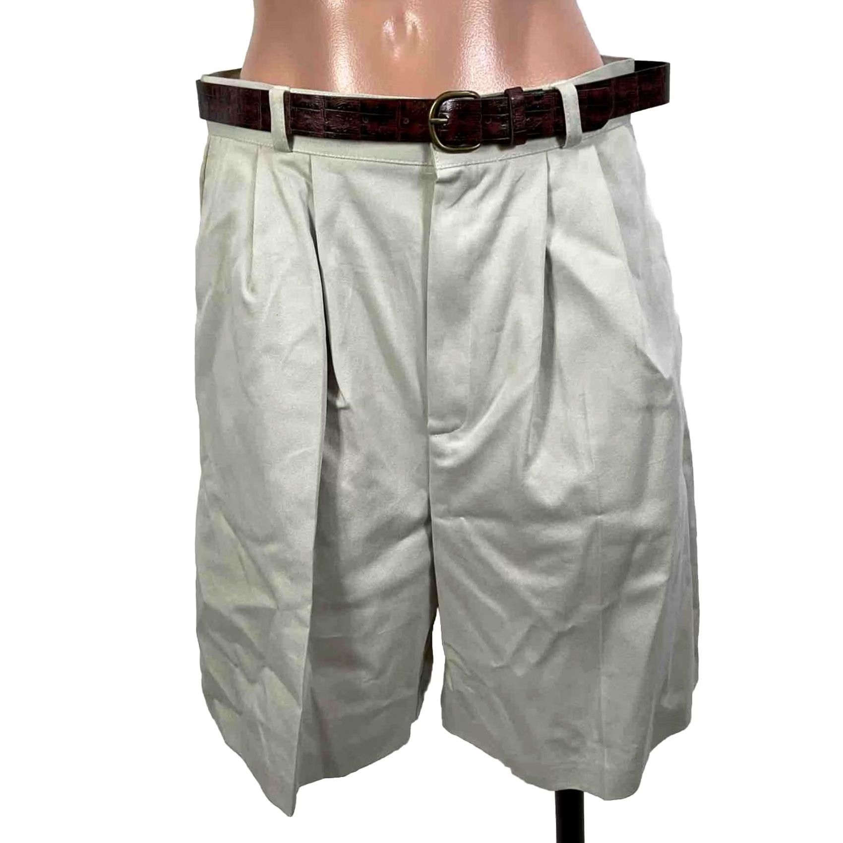 Vintage Vintage Basic Views Jorts Womens Sz 10 High Rise Jean Shorts 5-Pocket Denim Beige NWT 90s 80s Skater Relaxed Casual Adult Women Size 32" / US 10 / IT 46 - 2 Thumbnail