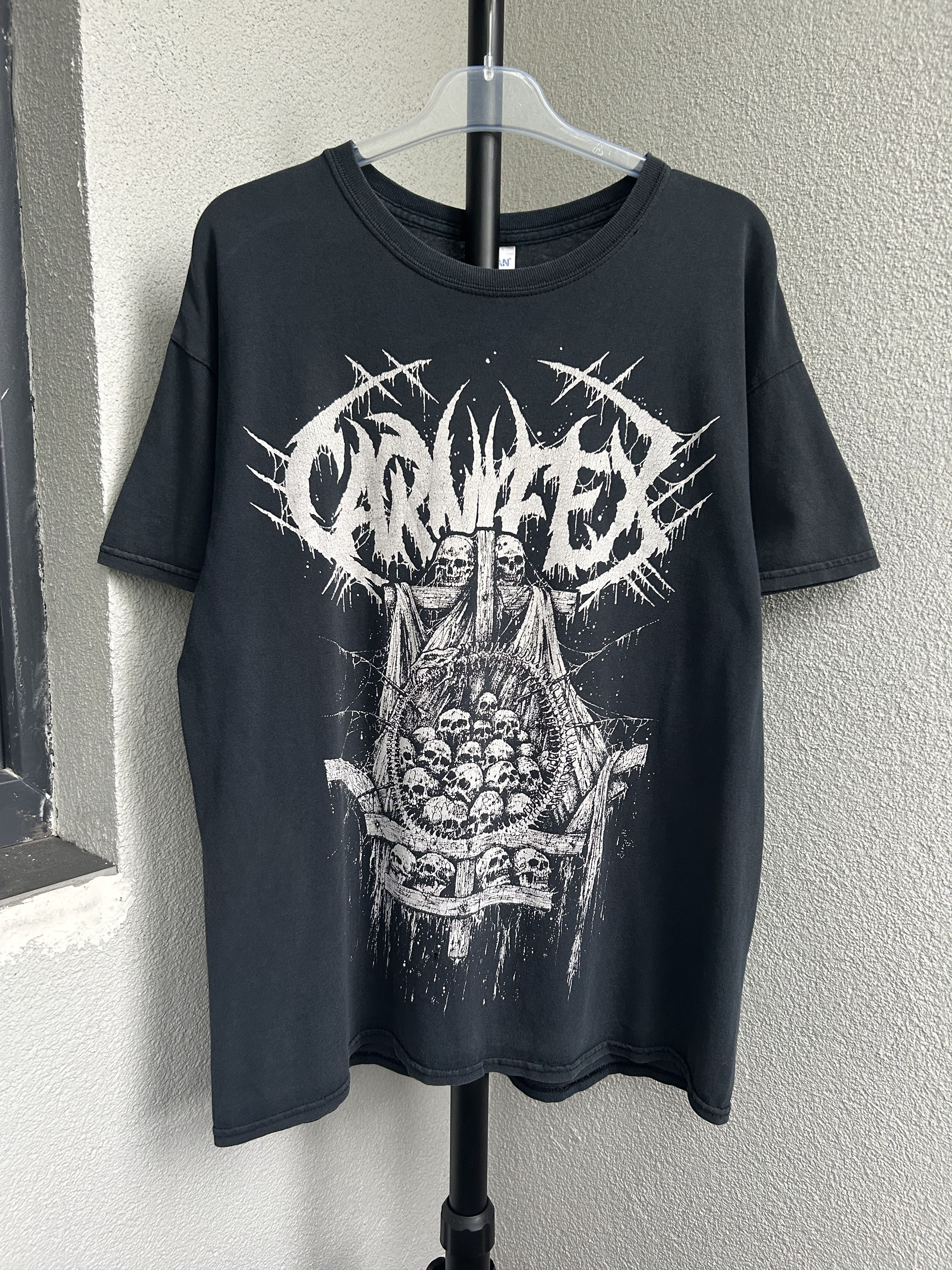 Band Tees × Vintage Vintage 2000s Carnifex Deathcore Metal Band T-shirt Size US L / EU 52-54 / 3 - 1 Thumbnail