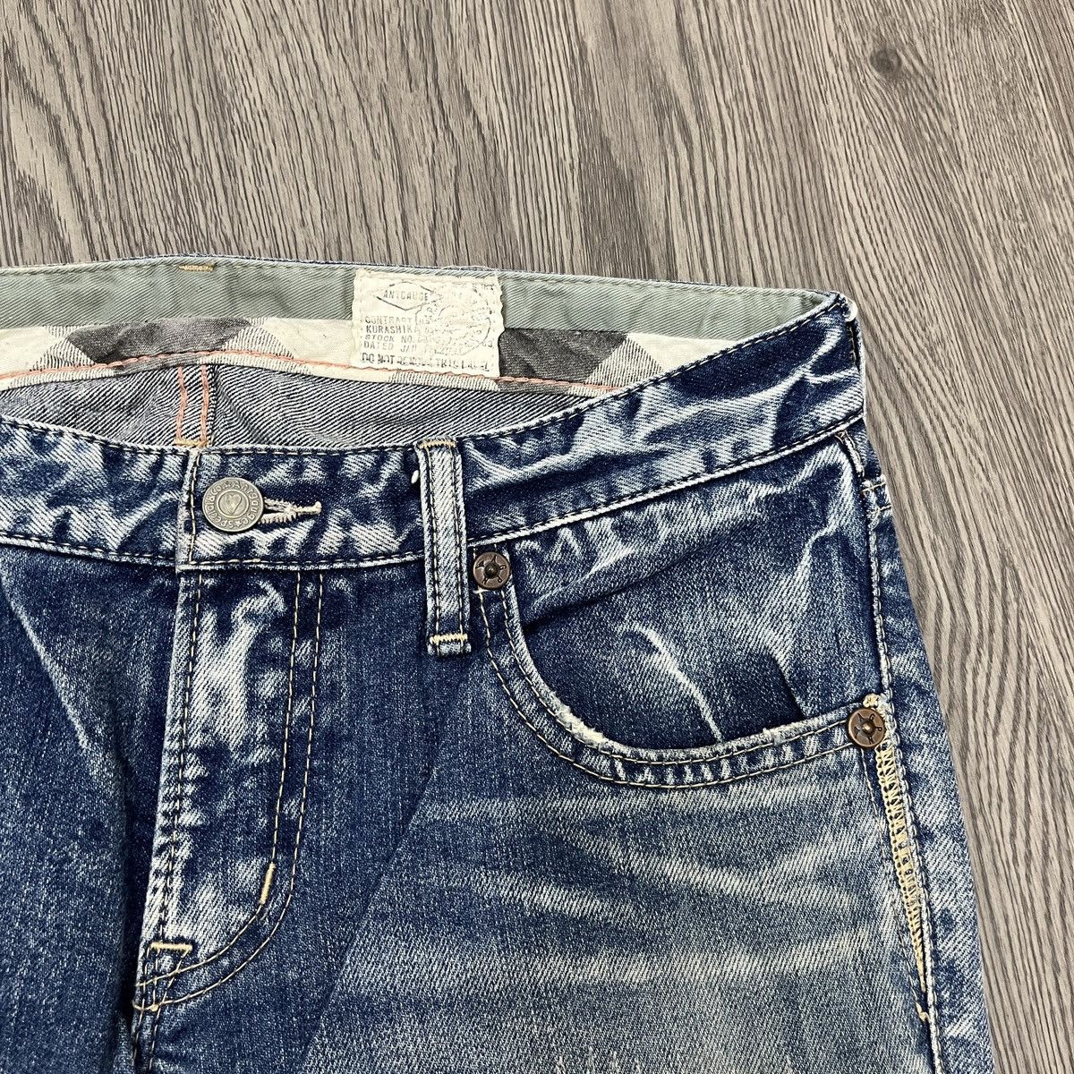 If Six Was Nine Antgauge Platinum - Acid Wash Distressed Denim Lgb Style Size US 28 / EU 44 - 6 Thumbnail