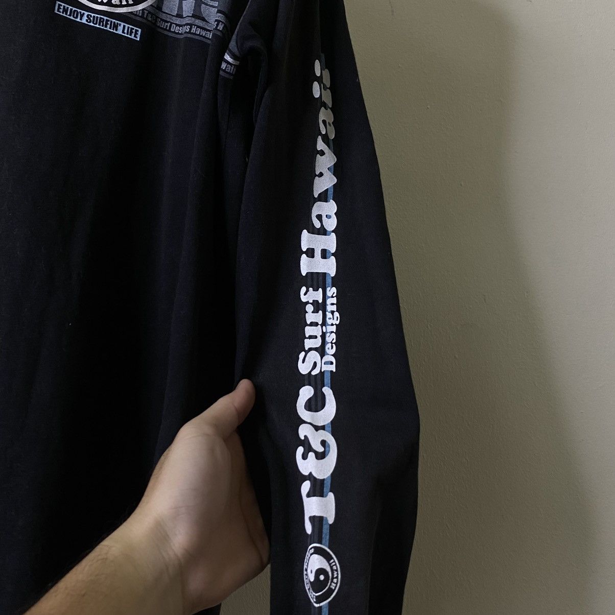 Vintage Vintage Y2K T&C Ying Yang Big Logo Surf LS Tee Size US XL / EU 56 / 4 - 10 Thumbnail