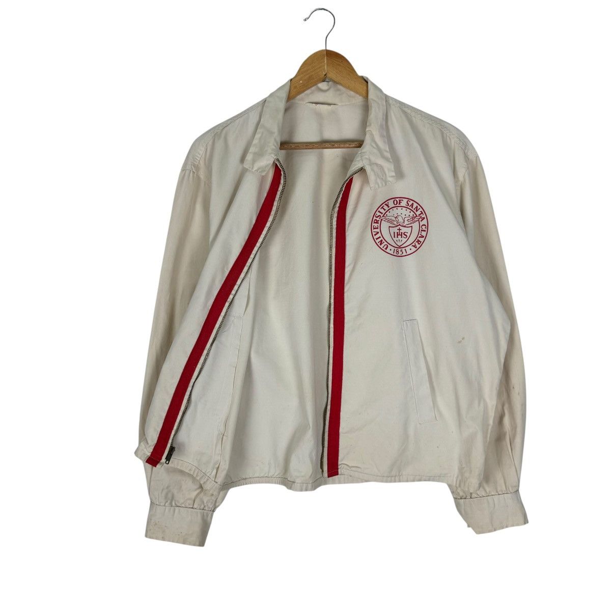 Other 🔥50s CHAMPION UNIVERSITY SANTA CLARA ROCKABILLY JACKET Size US L / EU 52-54 / 3 - 11 Thumbnail
