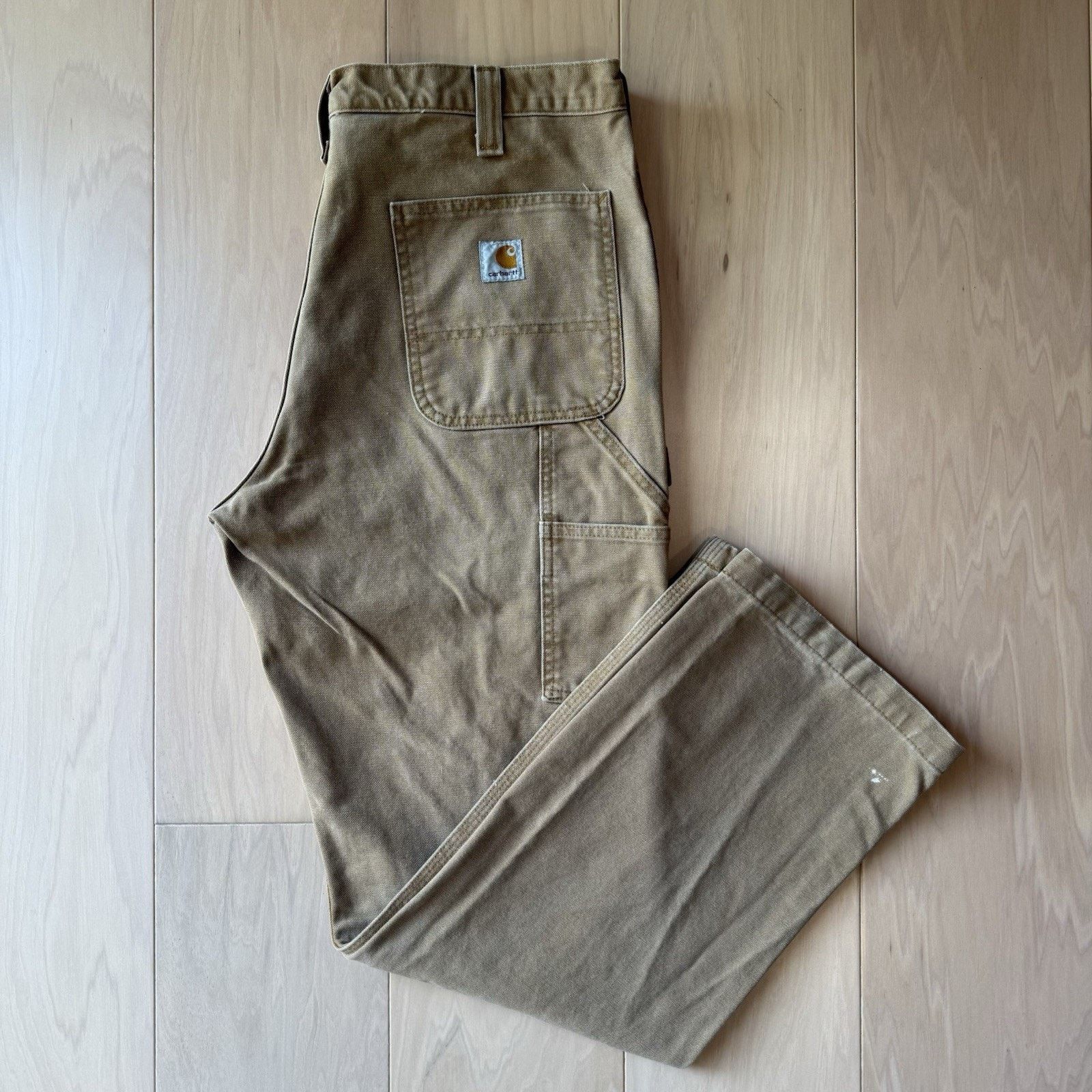 Carhartt × Vintage Vintage Carhartt Carpenter Pants 36 Brown Straight Leg Size US 36 / EU 52 - 2 Thumbnail
