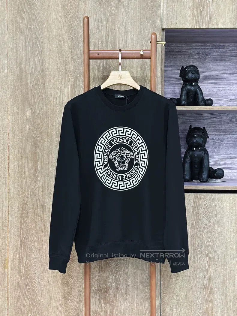 Versace Versace Black crewneck casual sweatshirt Size US S / EU 44-46 / 1 - 1 Thumbnail