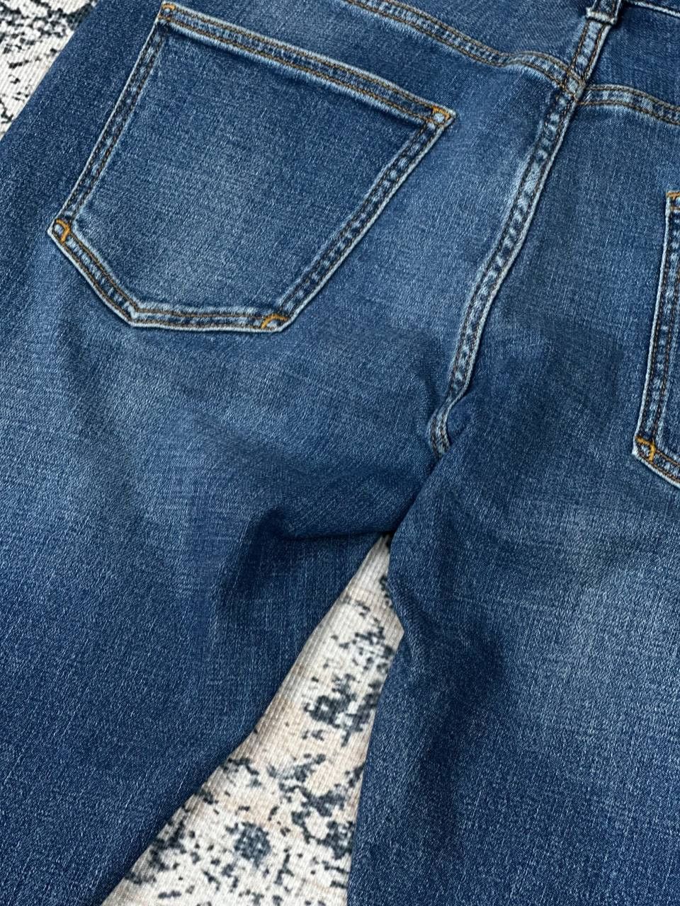 Emporio Armani Emporio Armani Blue Slim Metal Logo Jeans Pants Size US 33 - 13 Thumbnail