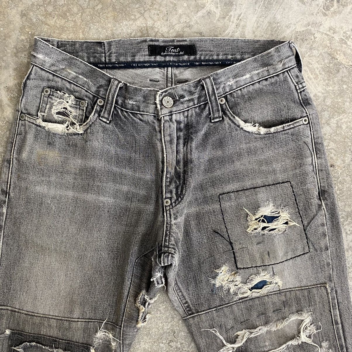TMT VTG TMT Reconstructed Distressed Cropped Jeans Size US 30 / EU 46 - 10 Thumbnail