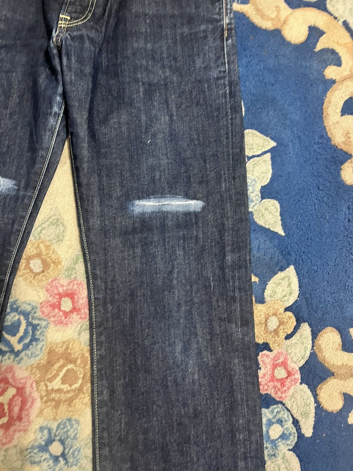 Jun Takahashi × Uniqlo × Vintage UJ Distressed denim Size US 33 - 3 Thumbnail