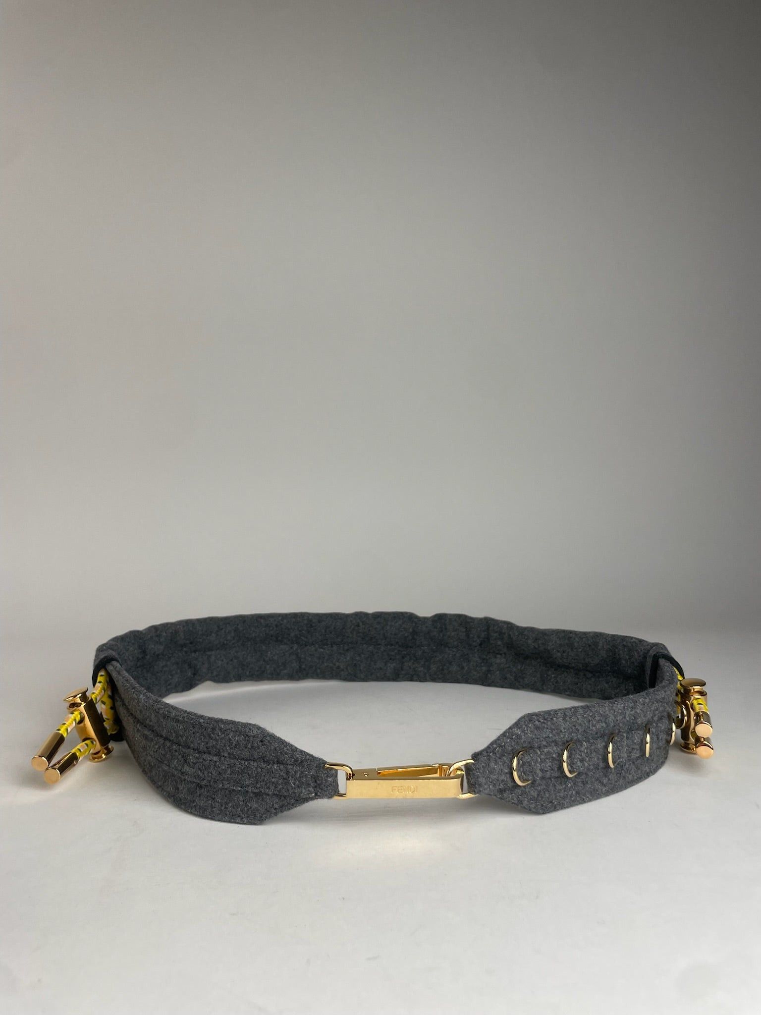Fendi Vintage Wool Belt Grey Size ONE SIZE - 1 Thumbnail