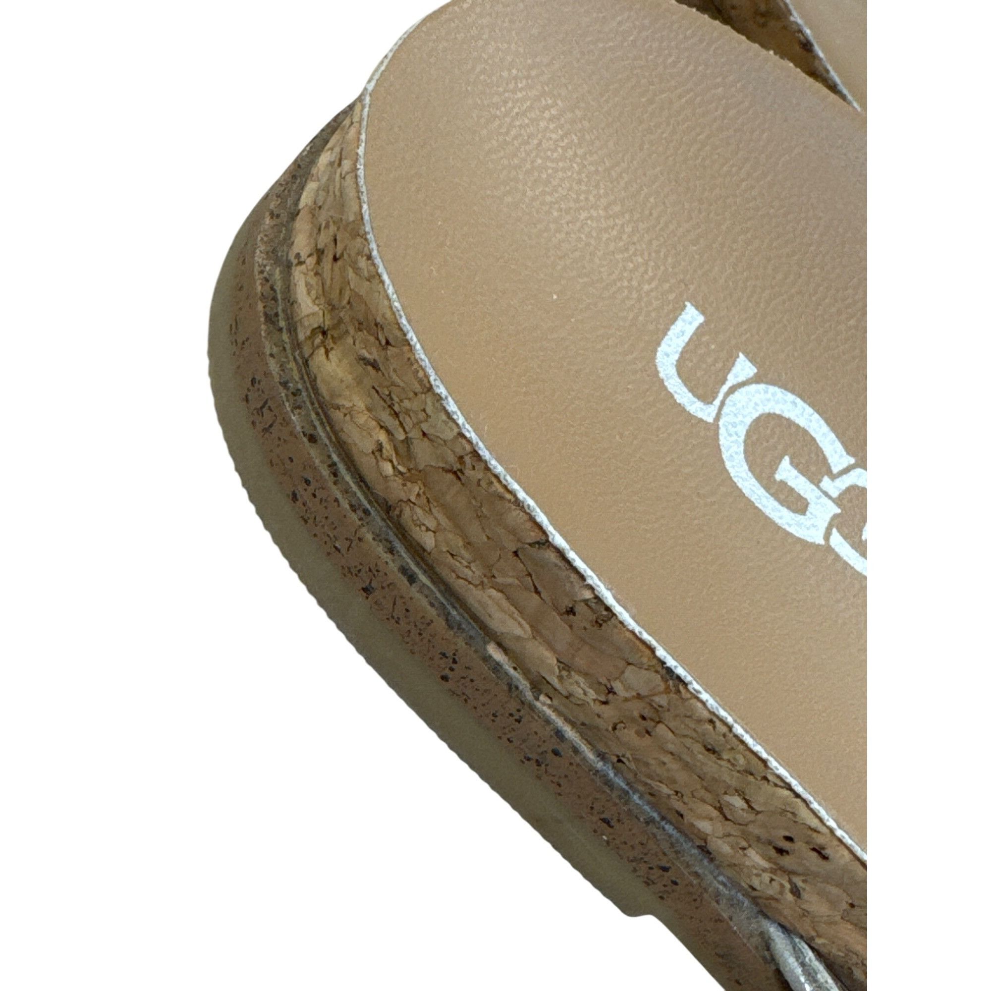 Ugg UGG Womens Silver Metallic Slip-On Sandals Size 4 SKU 8216 Size US 4 / IT 34 - 4 Thumbnail