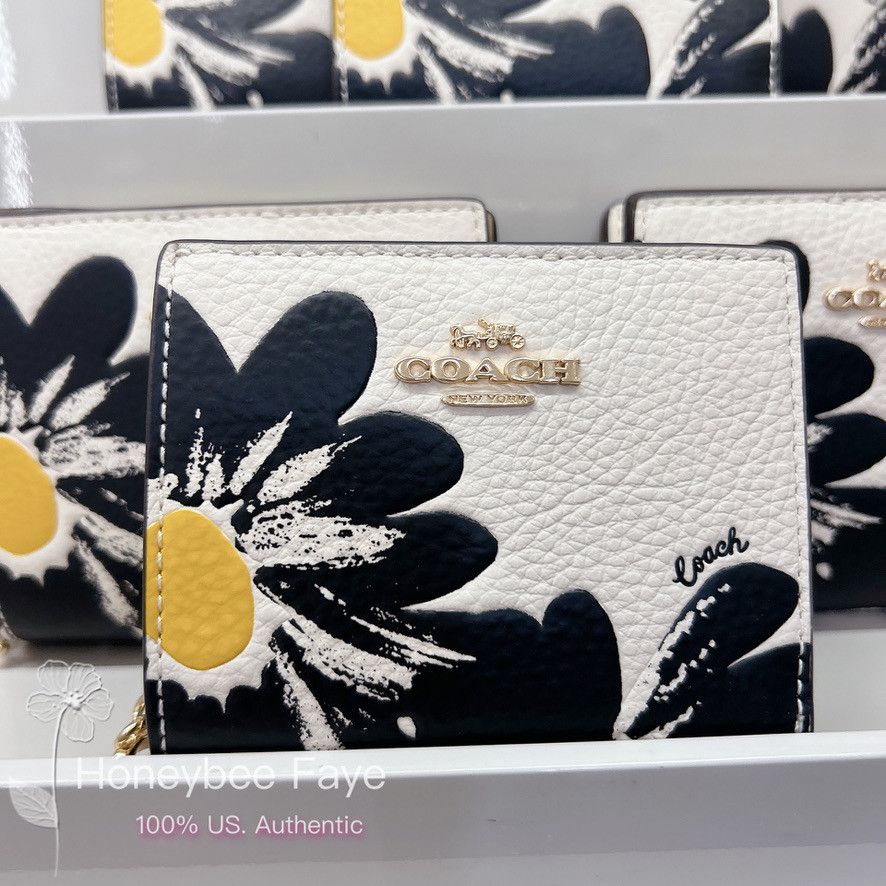 Coach Snap Wallet With Floral Print CZ603 Size ONE SIZE - 2 Thumbnail