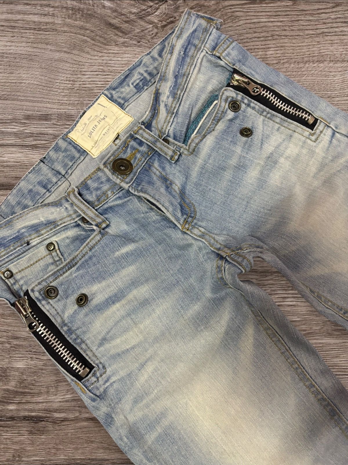 Seditionaries Japan Day Moon by Lolita Distress Punk Bondage Jeans Size 29" - 5 Thumbnail