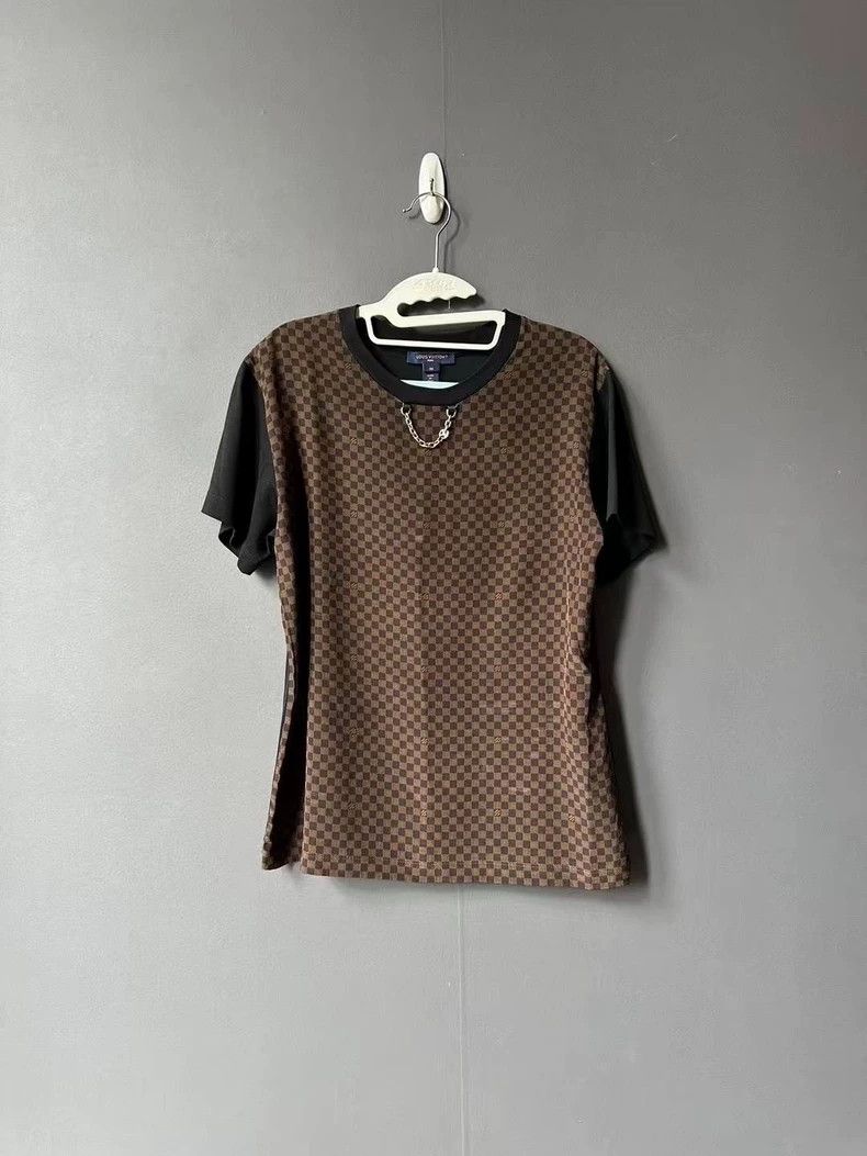 Louis Vuitton Louis Vuitton Checkerboard chain short sleeve Size US M / EU 48-50 / 2 - 1 Thumbnail