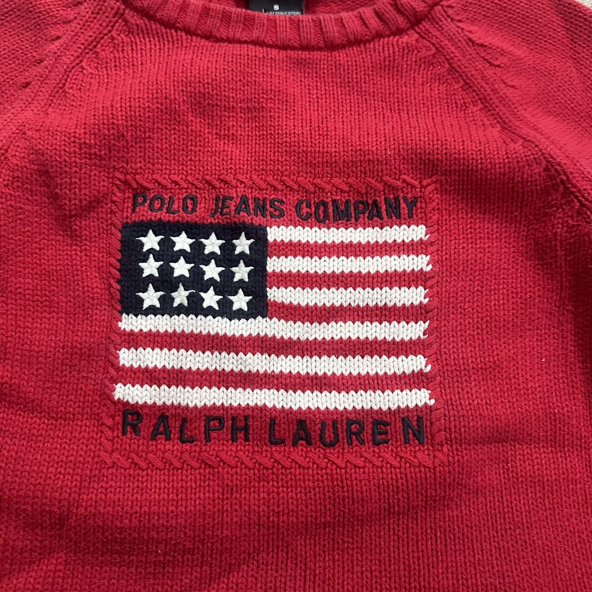 Polo Ralph Lauren Polo Ralph Lauren flag big American logo USA sweater knit Size S / US 4 / IT 40 - 6 Thumbnail