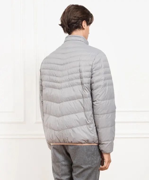 Brunello Cucinelli o1w1db10225 Down Jacket in Grey Size US XXL / EU 58 / 5 - 2 Thumbnail
