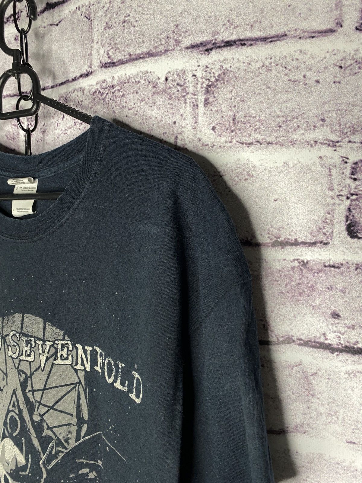 Band Tees Men's Vintage Band Tee Avenged Sevenfold Skull Sword Promo Size US L / EU 52-54 / 3 - 3 Thumbnail