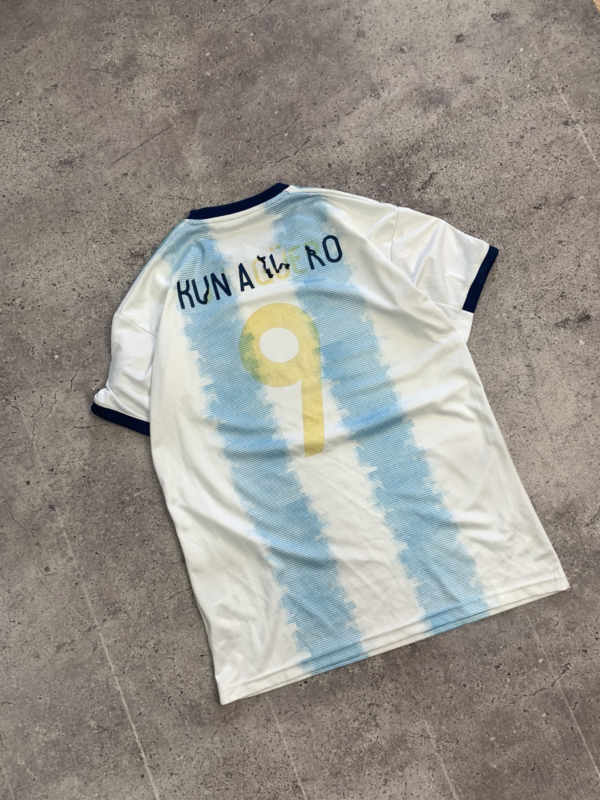 Adidas × Vintage Vintage Y2K blockcore Argentina KunAguero sportswear Jersey Size US M / EU 48-50 / 2 - 14 Thumbnail