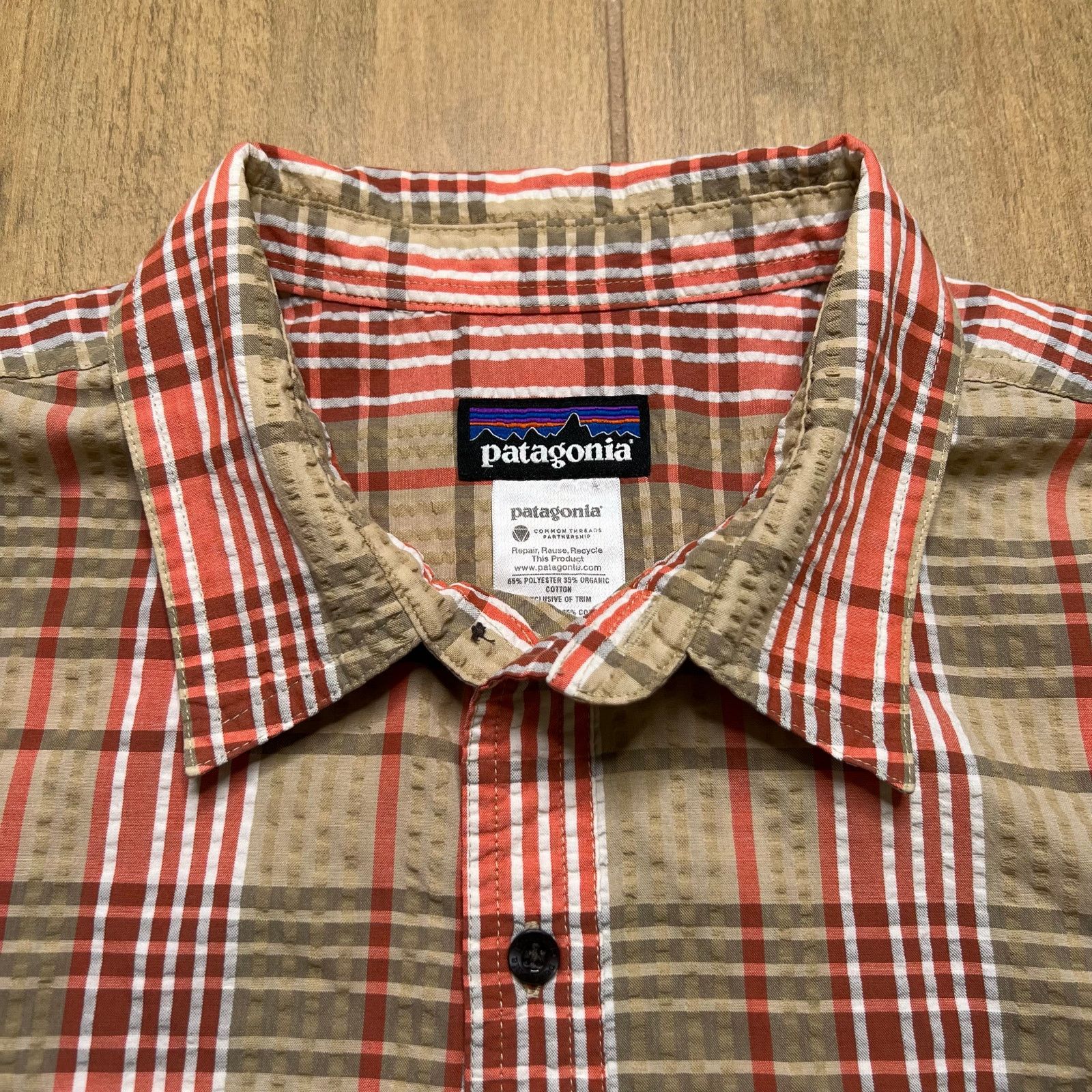 Patagonia Patagonia Organic Cotton Seersucker Plaid Button Up Shirt L Size US L / EU 52-54 / 3 - 3 Thumbnail