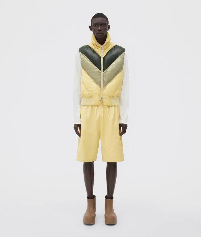 image of Bottega Veneta O1N1Vont0124 Gilet In Yellow, Men's (Size Medium)