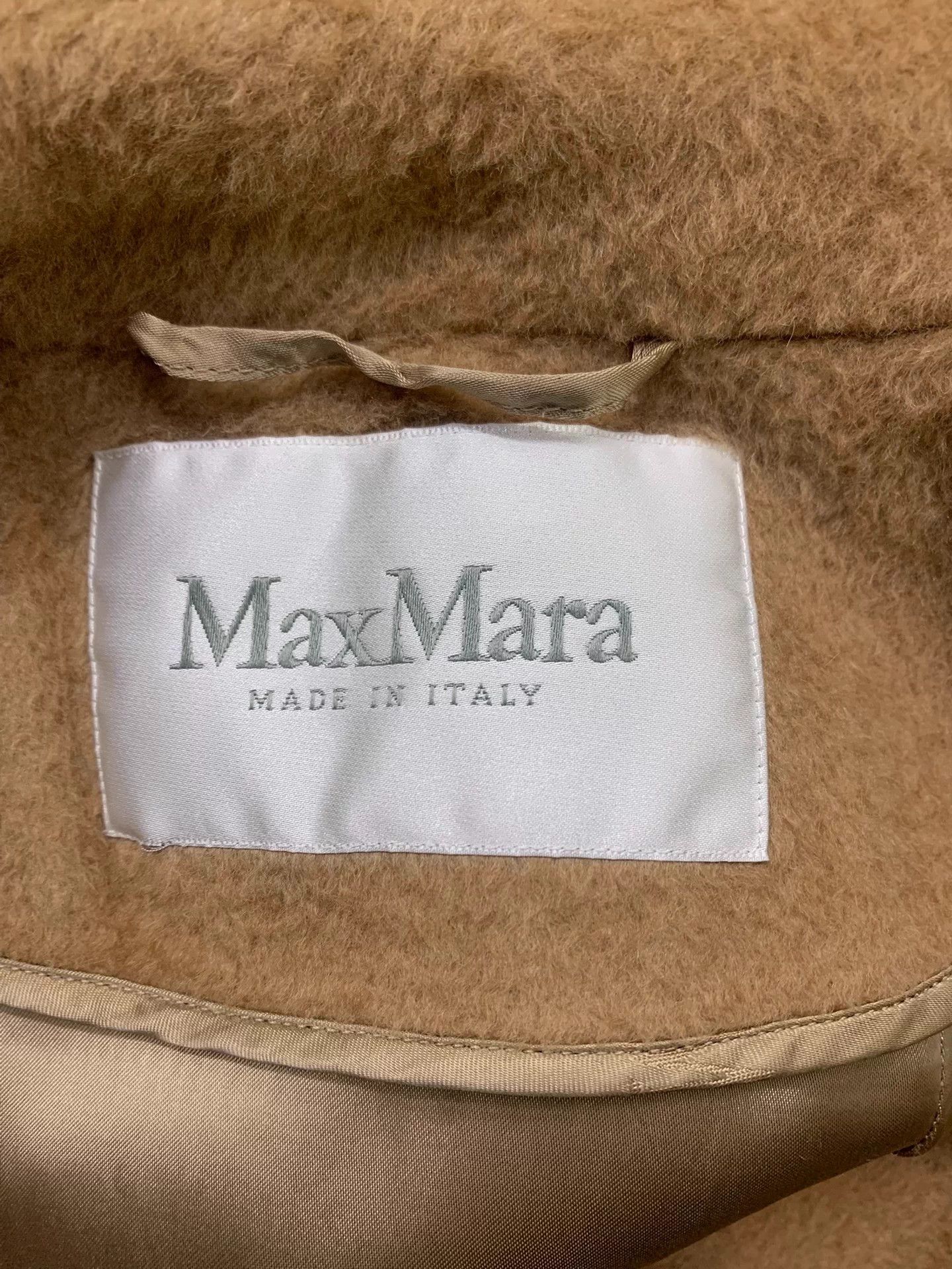 Max Mara Maxmara Camel Water Ripple Belted Coat IT 36 Size XS / US 0-2 / IT 36-38 - 4 Thumbnail