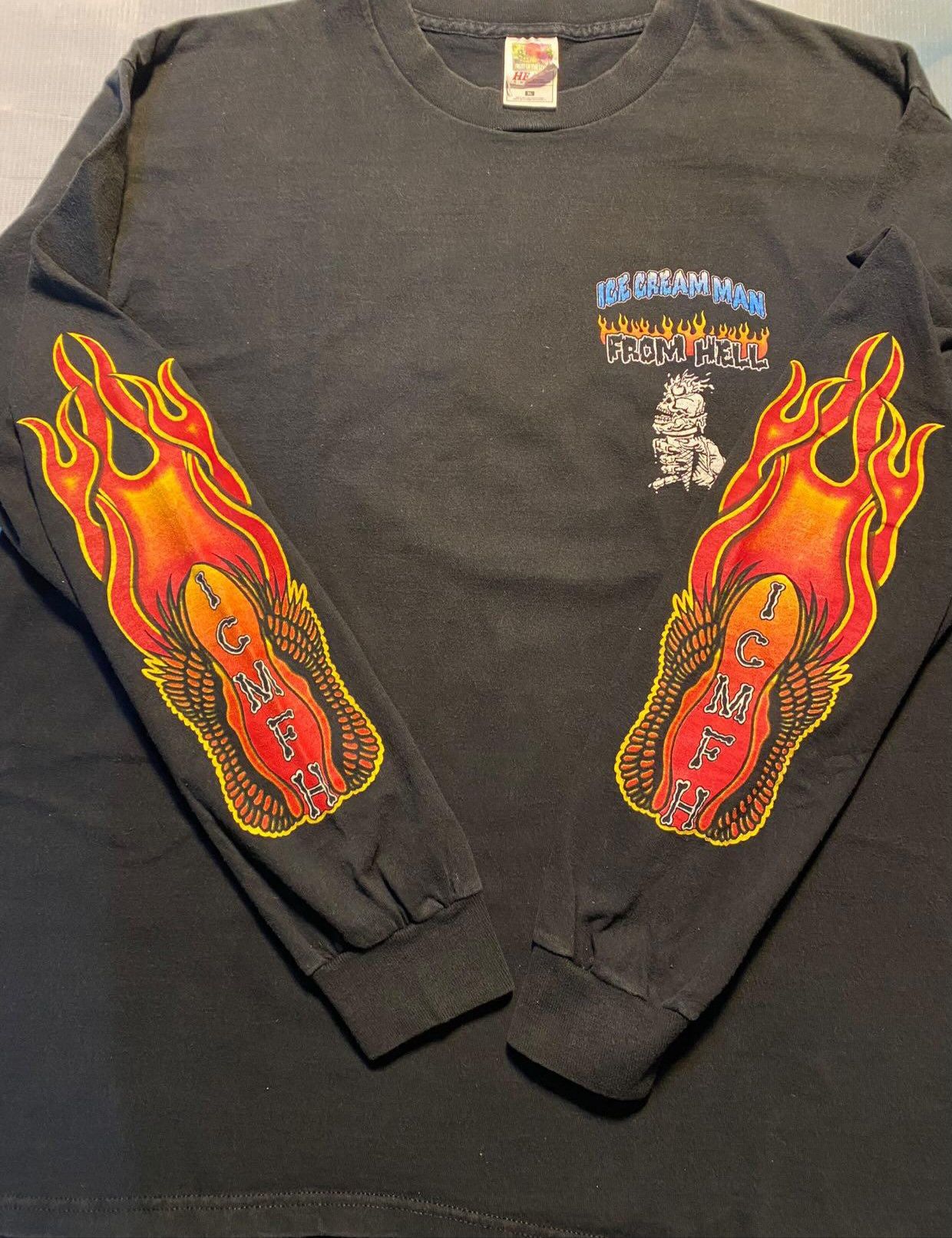 Vintage Ice Cream Man From Hell Motorcycle Vintage Size US XL / EU 56 / 4 - 1 Thumbnail