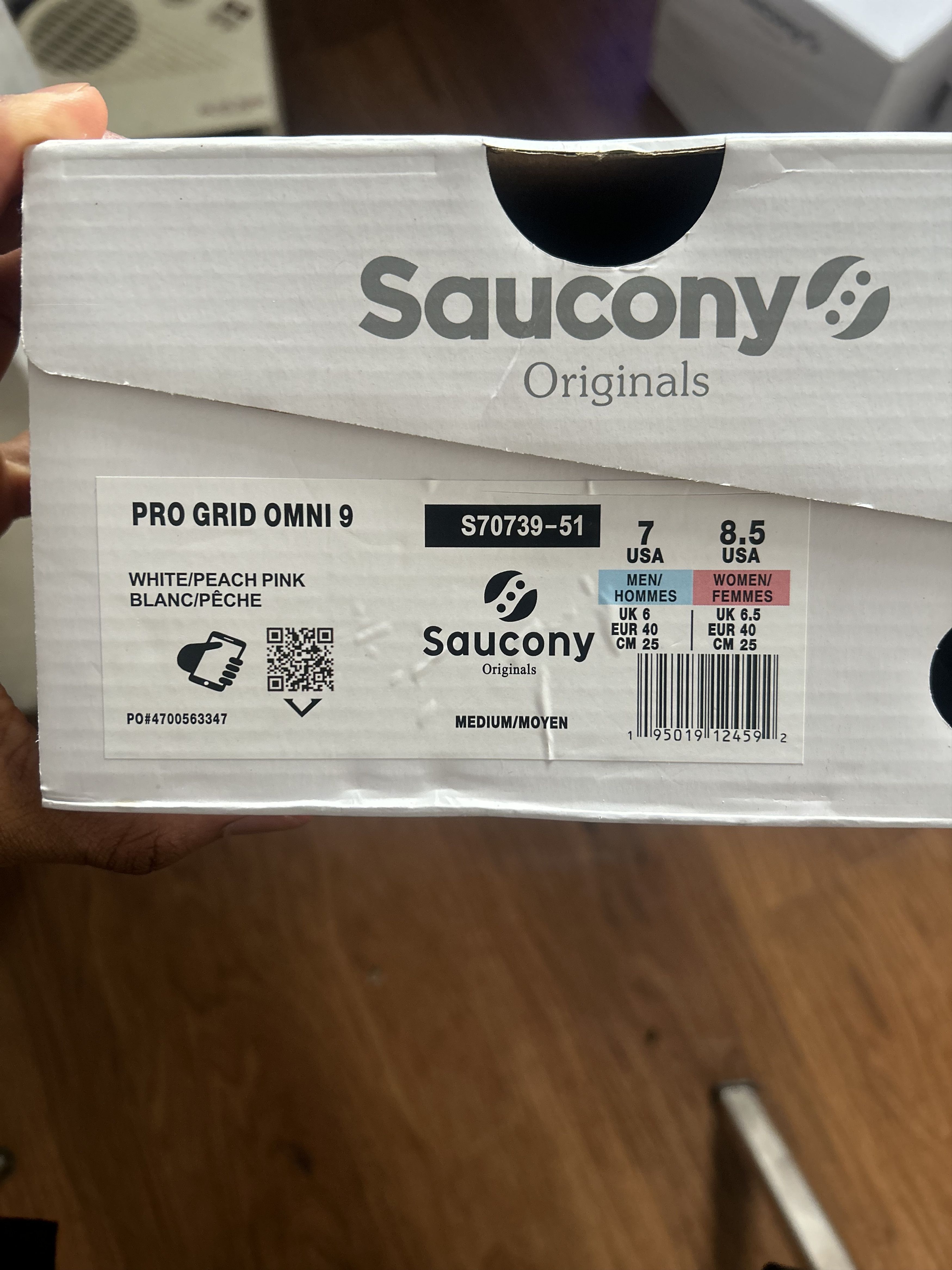 Saucony Saucony Omni Grid 9 - Pink Silver Size US 6 / EU 39 - 9 Thumbnail
