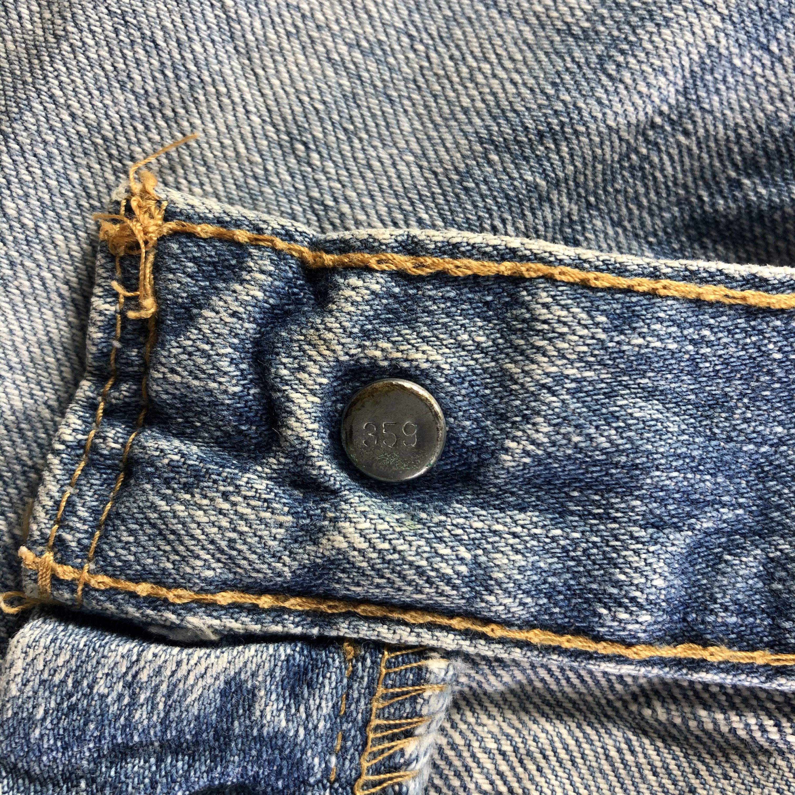 Levi's 90s Vintage Blue Wash Levis 501 Jeans-J3572 Size 31" - 9 Thumbnail