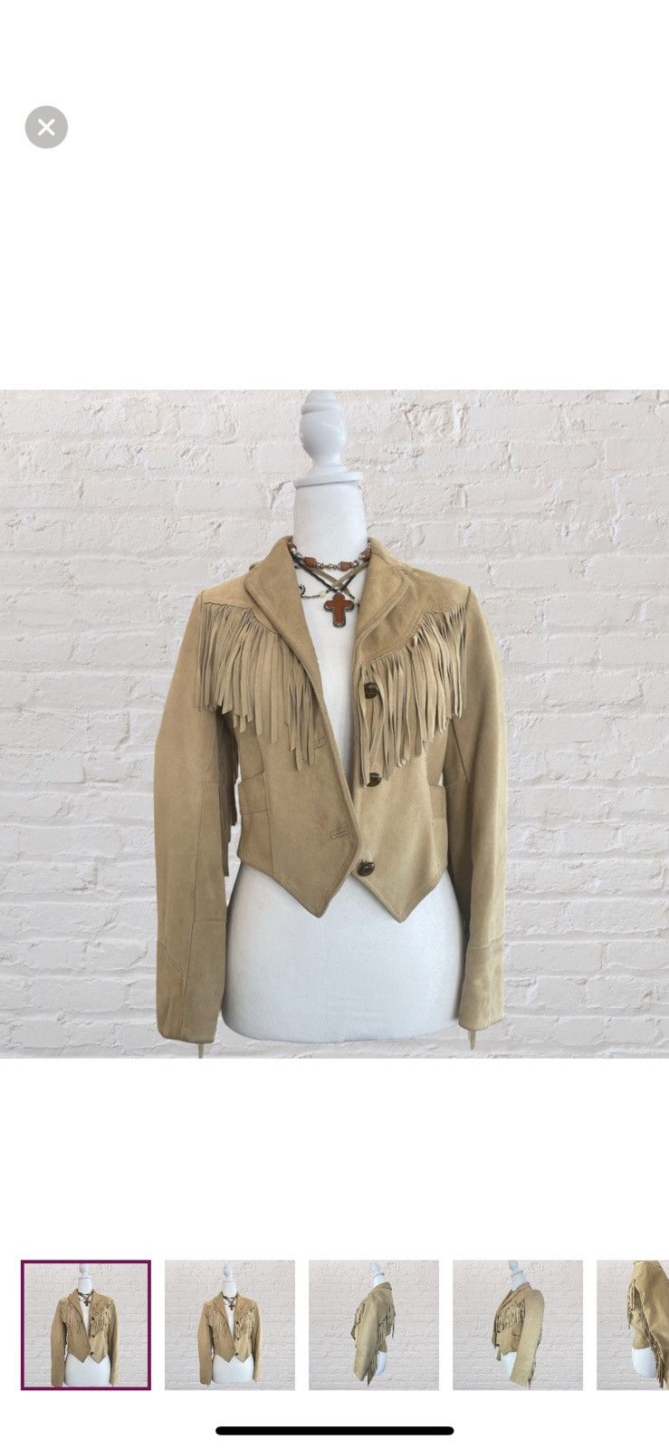 Vintage Genuine suede leather southwestern fridge jacket Size M / US 6-8 / IT 42-44 - 1 Thumbnail