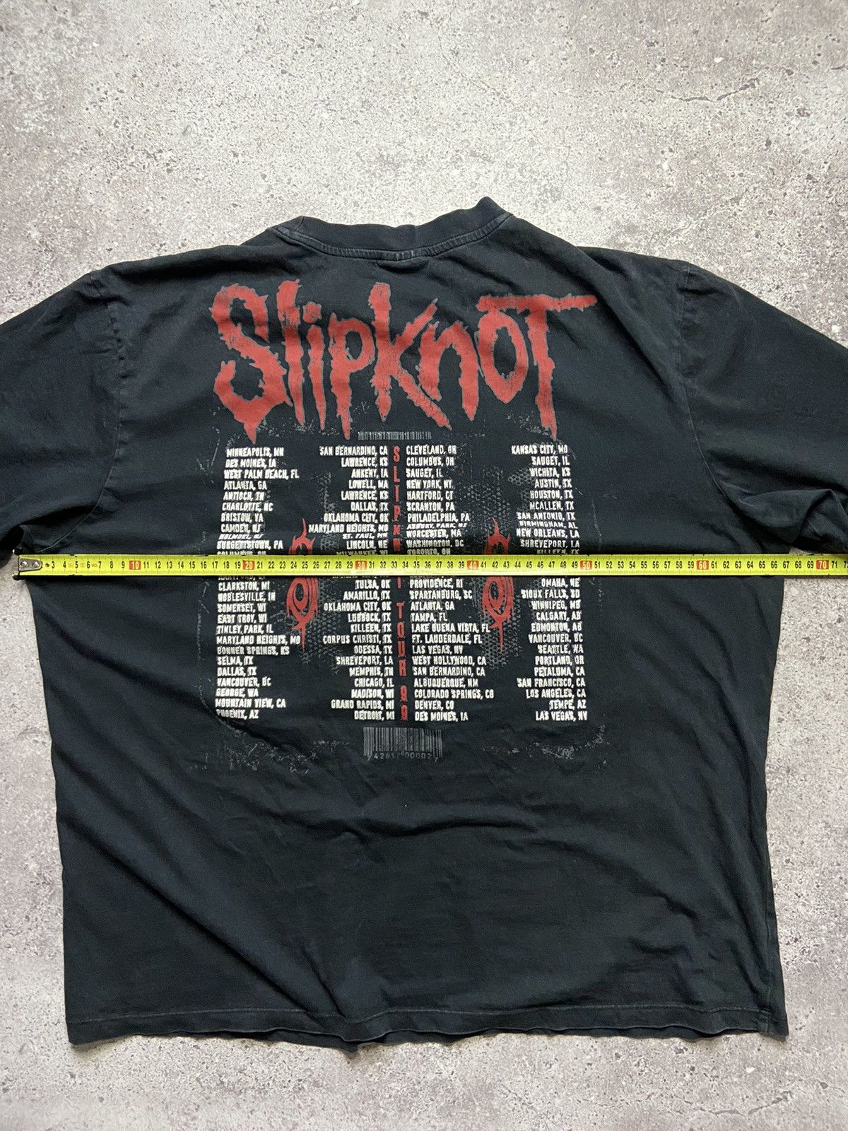 Band Tees Vintage Slipknot Tour 99 Black Tee Size US XL / EU 56 / 4 - 6 Thumbnail