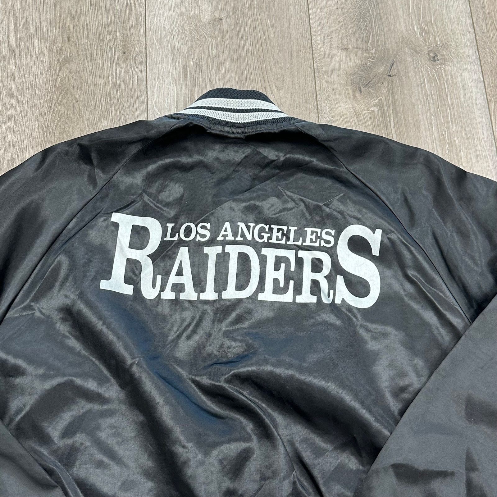 Starter × Vintage vintage 1980s Chalk Line Los Angeles Raiders bomber jacket Size US M / EU 48-50 / 2 - 8 Thumbnail