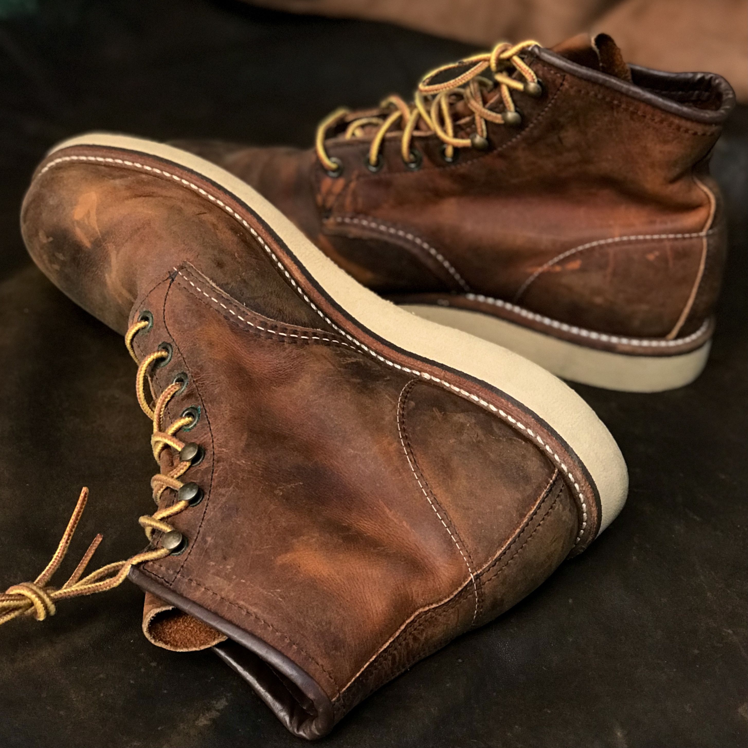 Red Wing RED WING made in USA ROVER BOOTS oiled leather copper Size US 10.5 / EU 43-44 - 6 Thumbnail