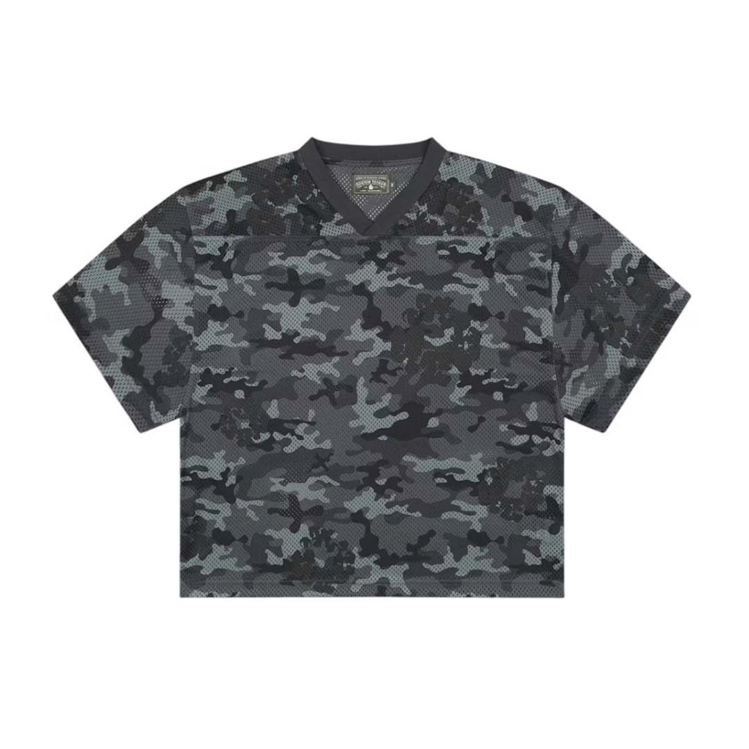 DENIM TEARS Camo Cotton Wreath Mesh Jersey Tee Black Size US S / EU 44-46 / 1 - 1 Preview