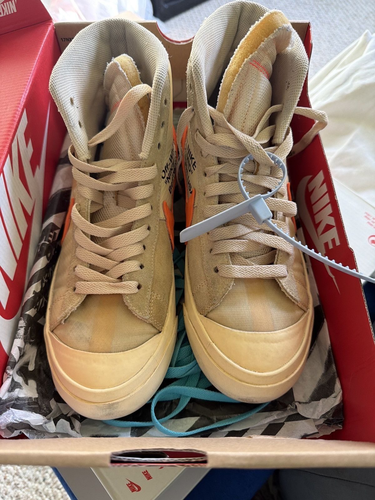 Nike × Off-White NIKE OFF WHITE BLAZER HALLOWS EVE Size US 8.5 / EU 41-42 - 7 Thumbnail
