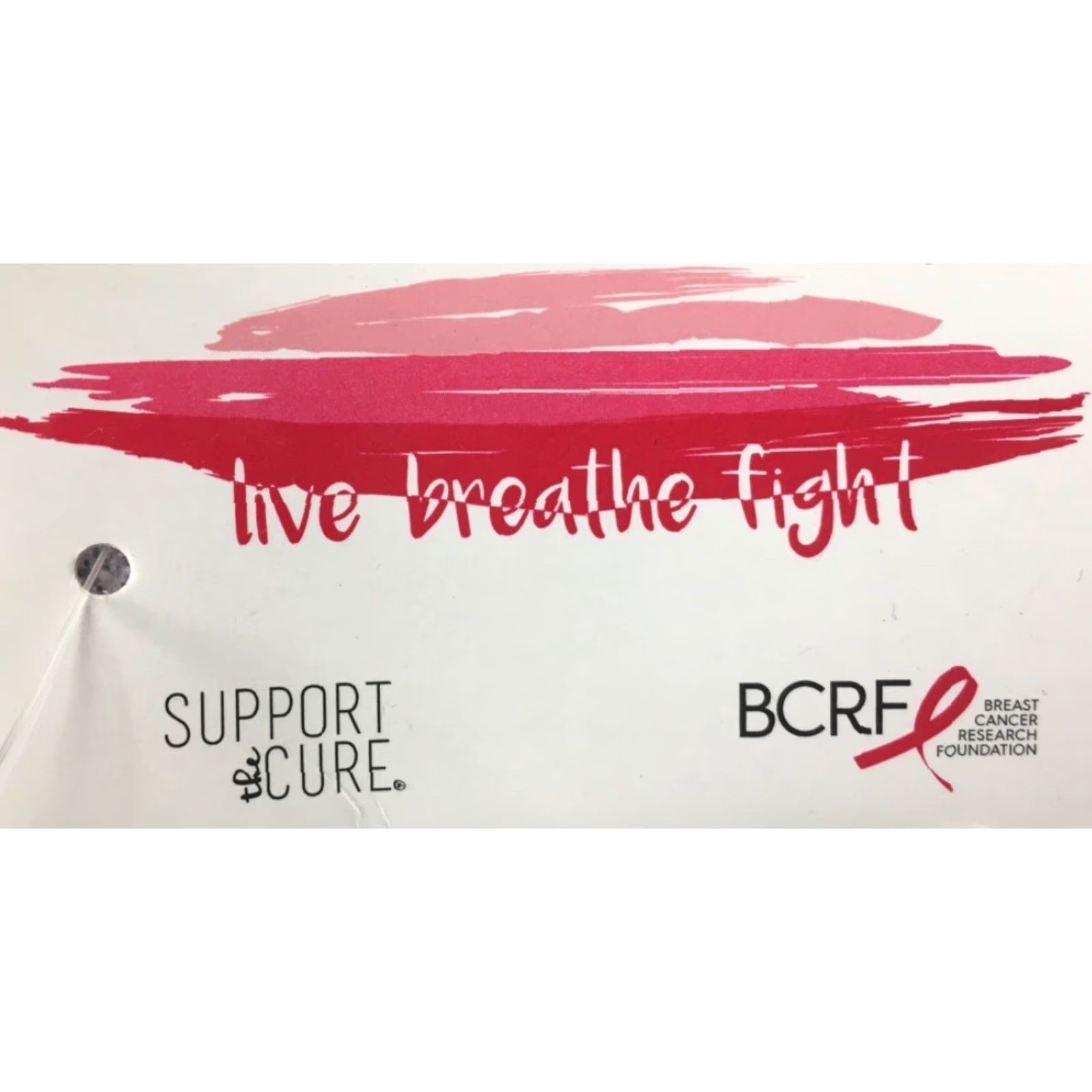 Olive Live Breathe Fight Womens Hoodie S Gray Tie Dye Pink Ribbon Cancer Awareness Size S / US 4 / IT 40 - 6 Thumbnail