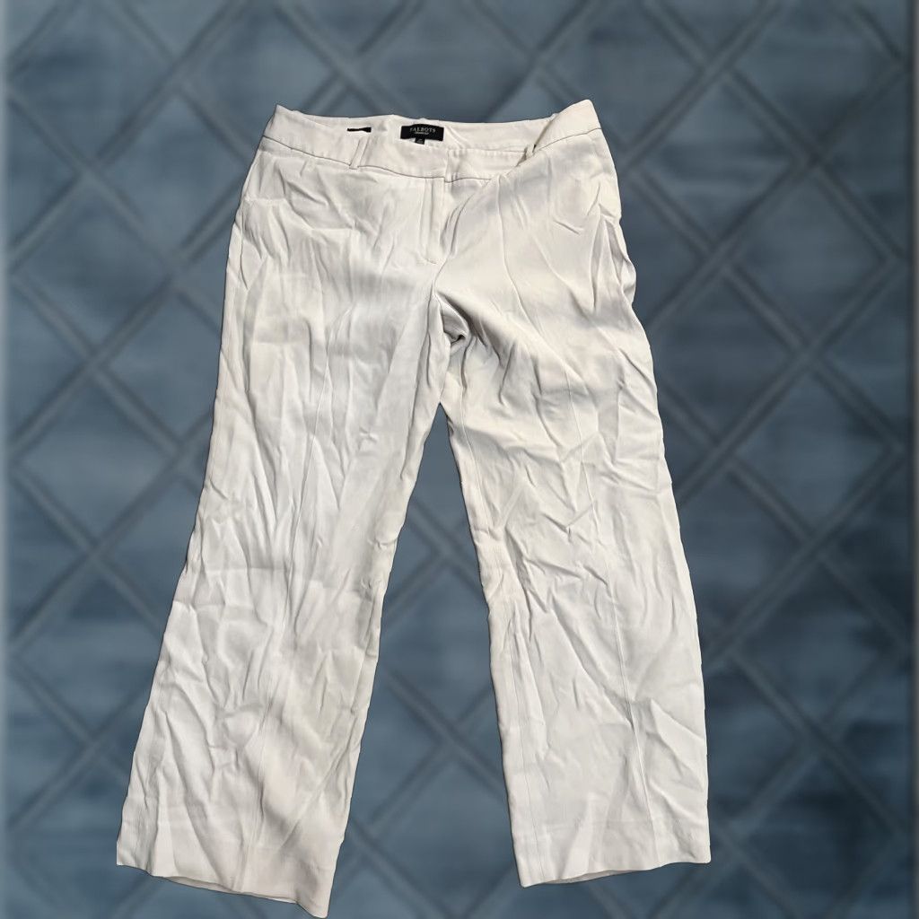 Talbots Talbots Signature Pants Womens 14 Beige Flat Front Straight Leg Chino Size 36" / US 14 / IT 50 - 1 Thumbnail