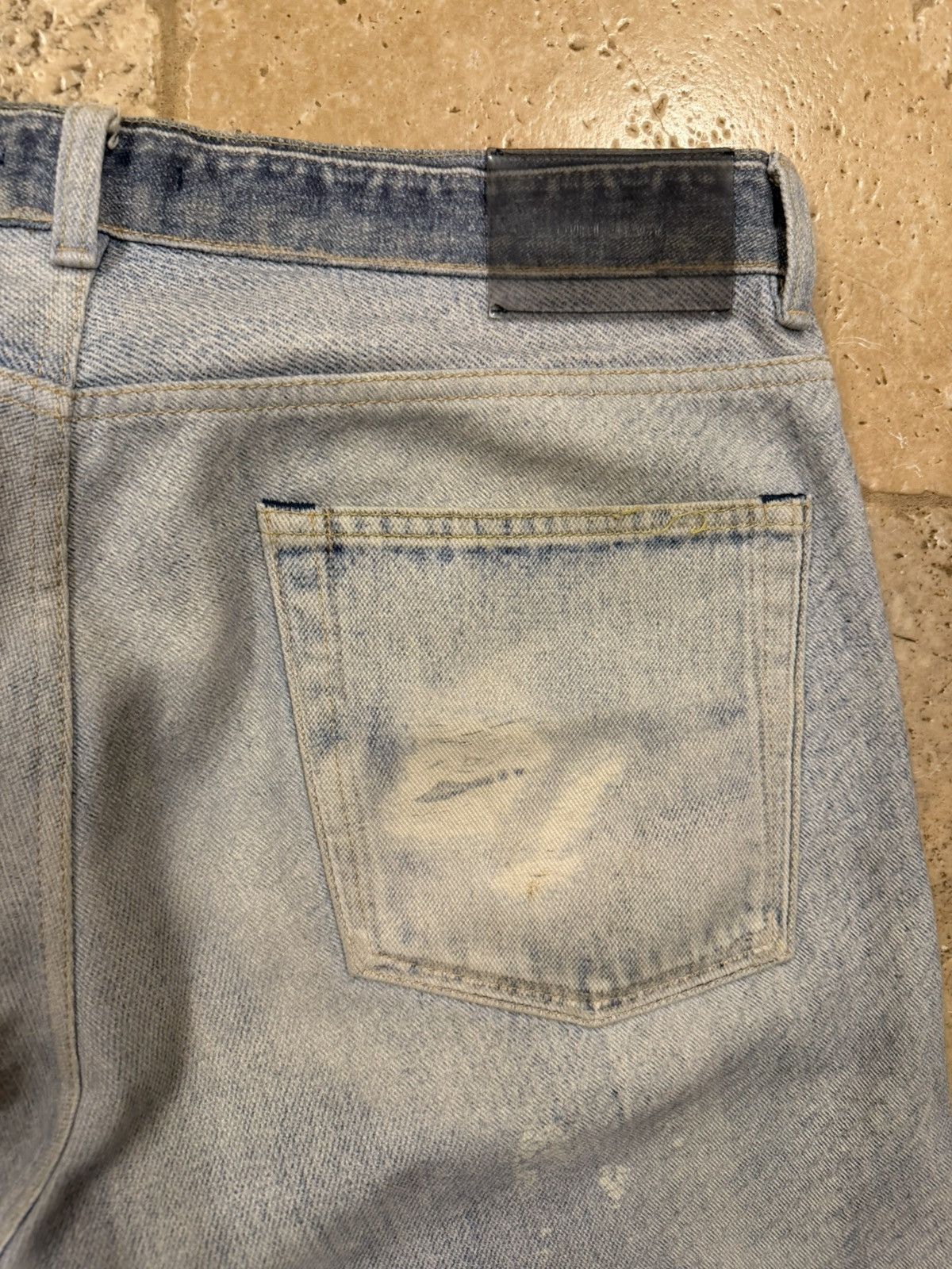 Our Legacy Our Legacy Third Cut Thompe Digital Print Blue Denim Jeans Size US 33 - 10 Thumbnail