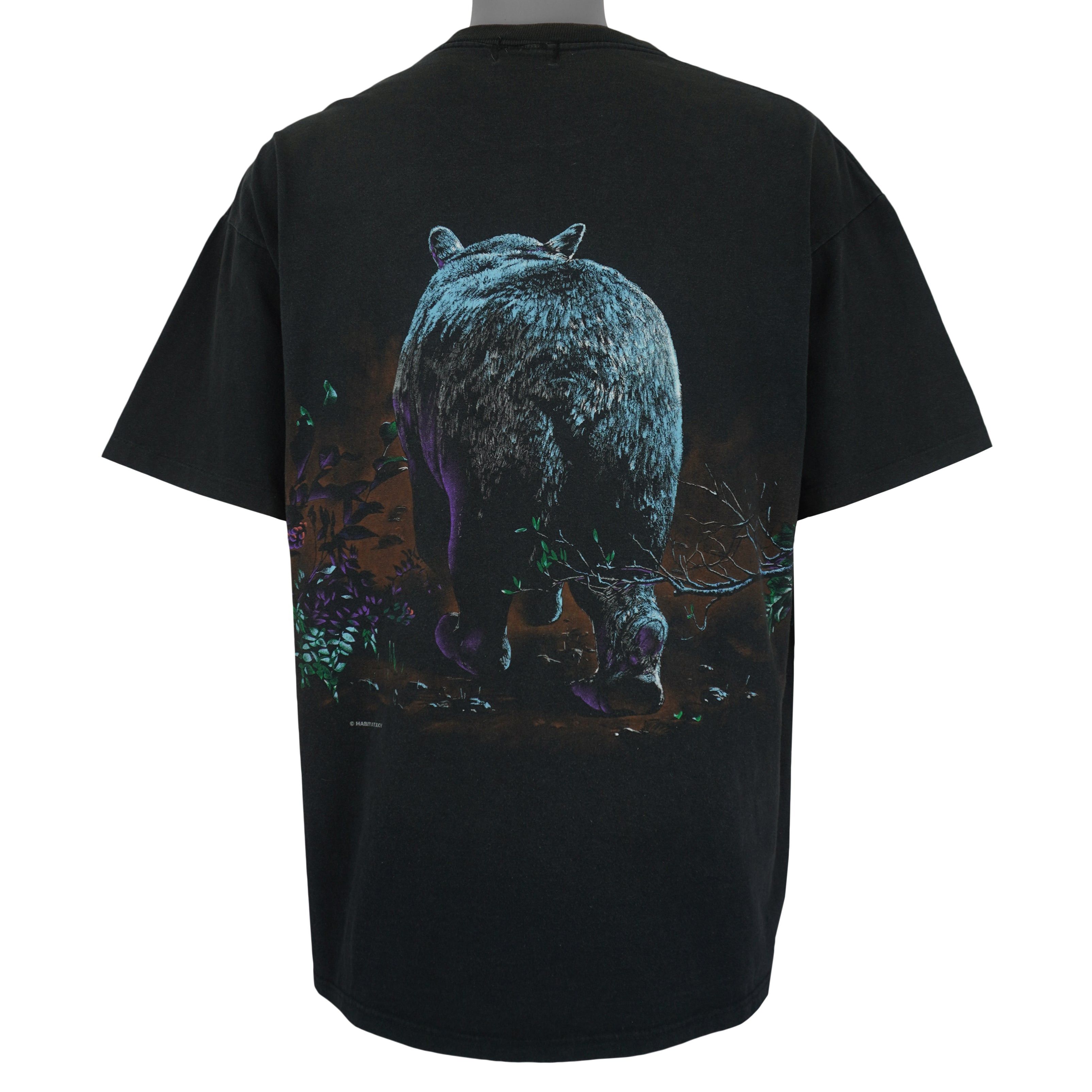 Habitat Vintage Asiatic Black Bear Animal Print T-Shirt 1995 Size US L / EU 52-54 / 3 - 2 Thumbnail