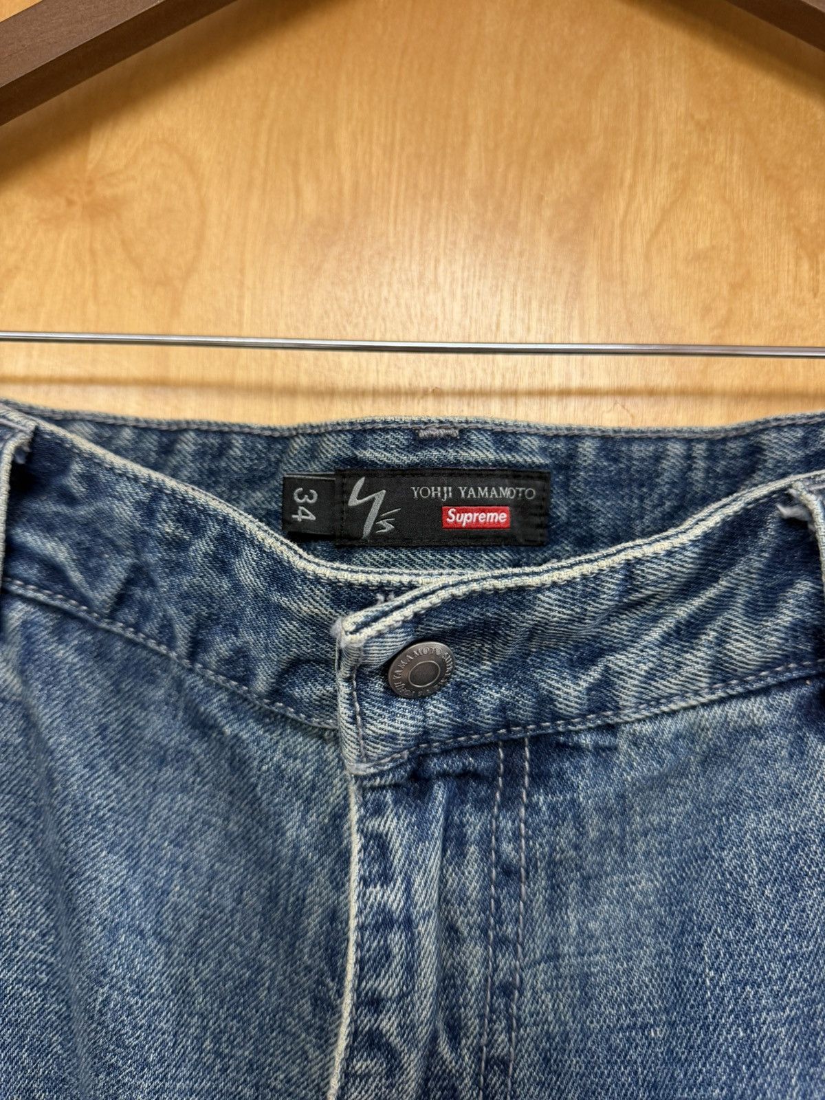 Supreme × Yohji Yamamoto Supreme Yohji Yamamoto Blue Washed Utility Denim Size US 34 / EU 50 - 5 Thumbnail
