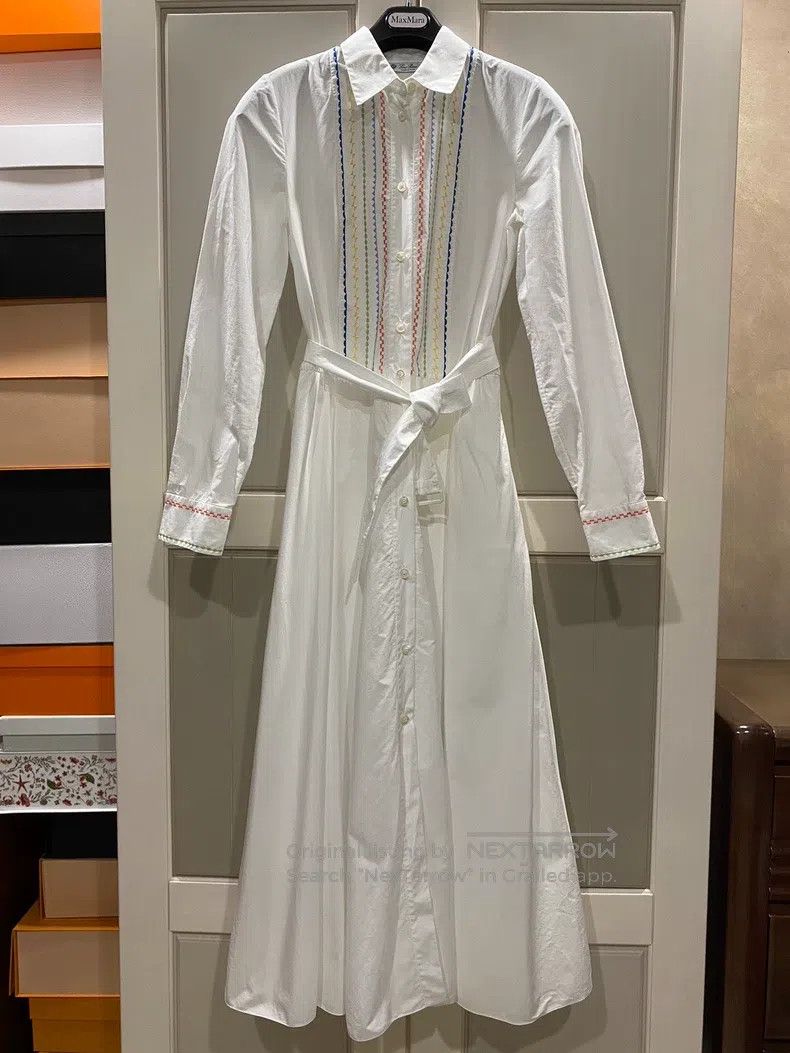 Loro Piana Loro Piana Dress with Colorful Thread Embroidery on the Fr Size XS / US 0-2 / IT 36-38 - 1 Thumbnail