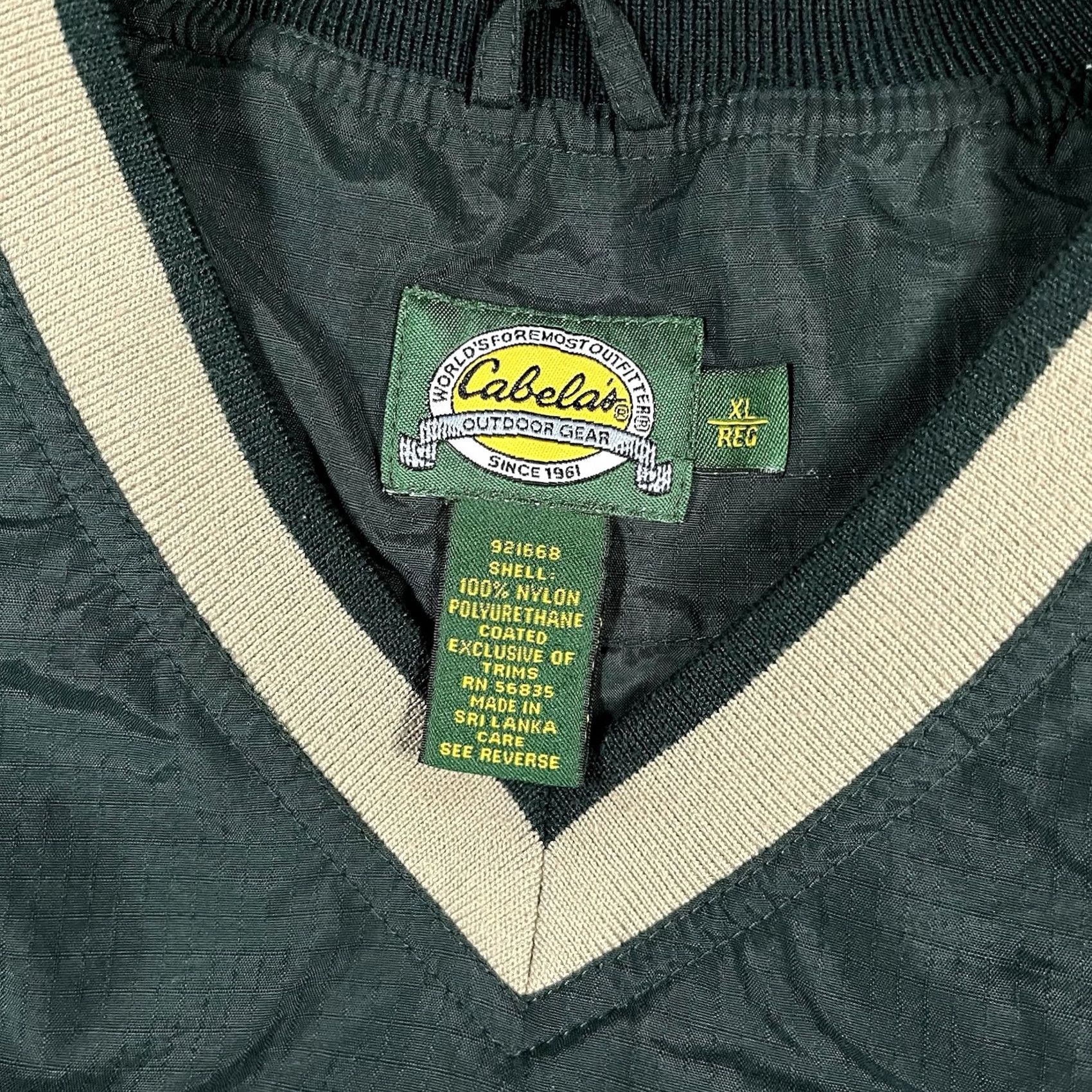 Vintage VINTAGE Cabelas Rapala Jacket Mens XL Green Pullover Outdoor Fishing Windbreaker Shell Size US XL / EU 56 / 4 - 3 Thumbnail