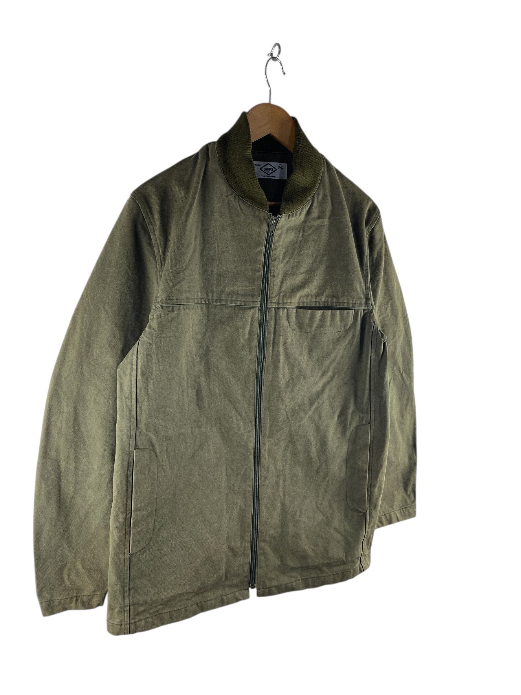 SHIPS Ships Japan Olive Green Chore Coat Jacket Size US L / EU 52-54 / 3 - 4 Thumbnail