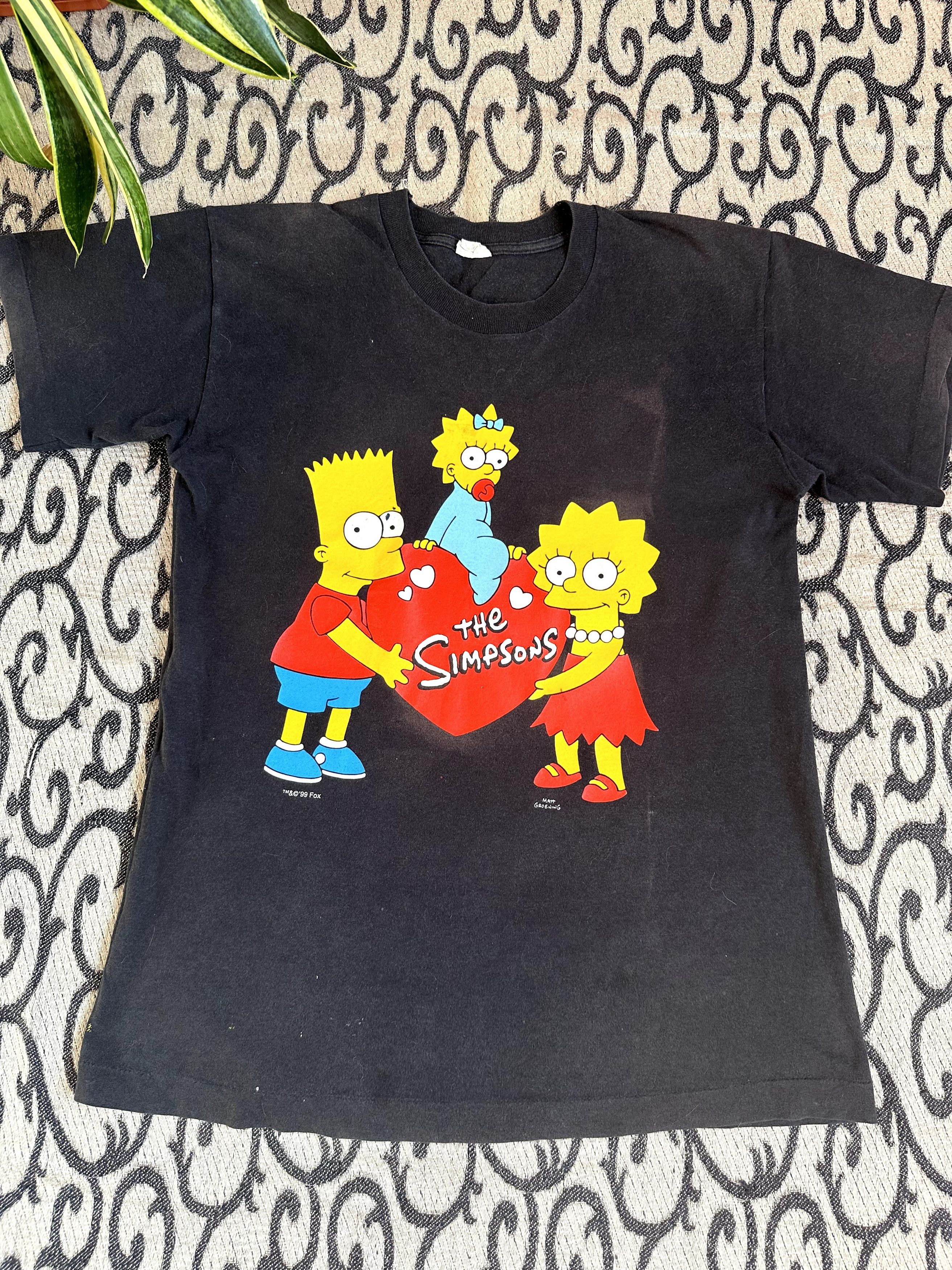 Cartoon Network Vintage t-shirt the simpsons 1998 bart Matt Groening cartoon Size US M / EU 48-50 / 2 - 3 Thumbnail