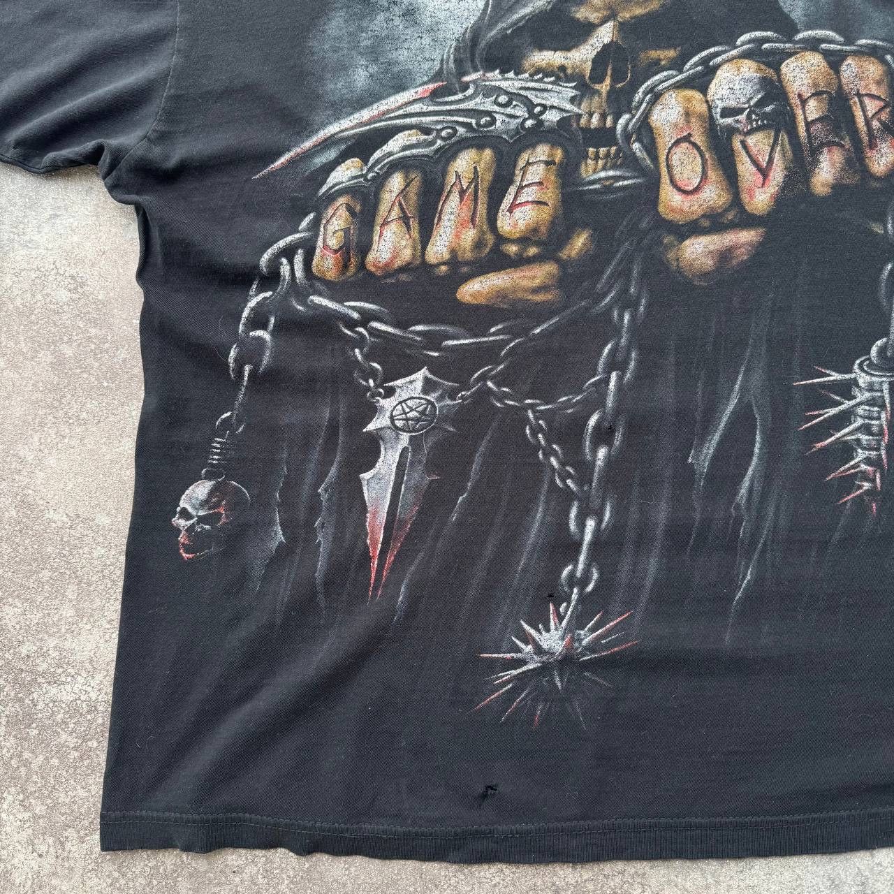 Vintage Spiral Y2K Vintage Faded Cotton T-Shirt (Affliction style) Size US XL / EU 56 / 4 - 6 Thumbnail