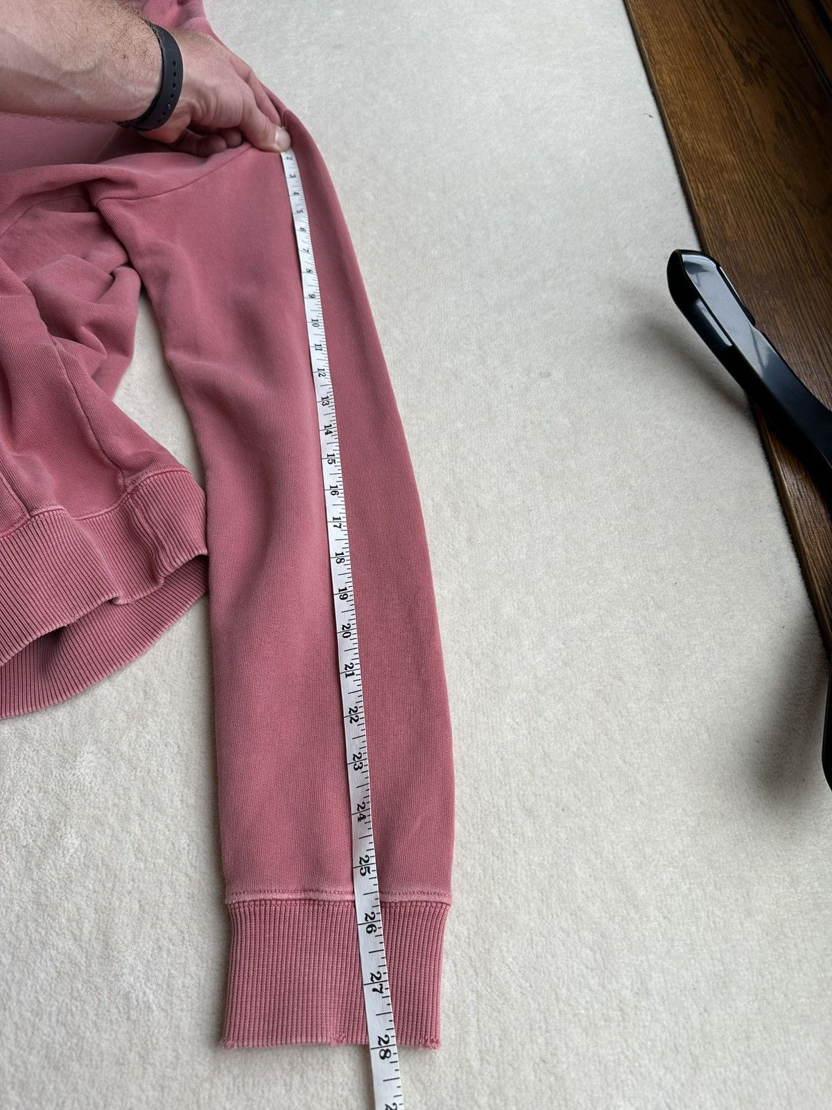 Saint Laurent Paris Saint Laurent Rive Gauche logo distressed hoodie $990 Size US XS / EU 42 / 0 - 7 Thumbnail