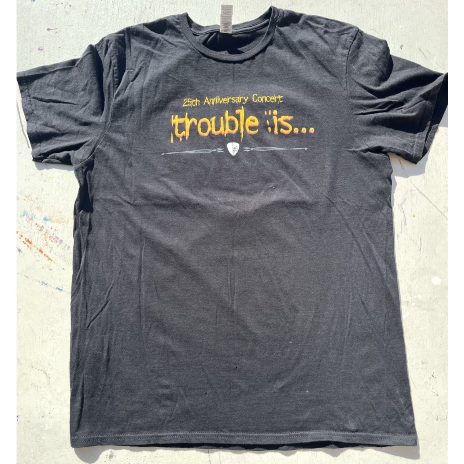 Gildan Gildan T-Shirt Men Kenny Wayne Shepherd Black Spell-Out L Blues Rock 25th Trouble Is Vintage No Size US L / EU 52-54 / 3 - 6 Thumbnail