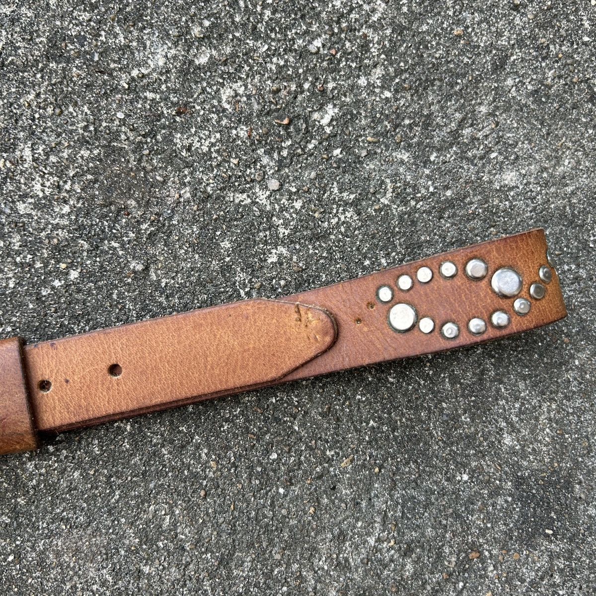 Vintage Vintage studded leather belt (Kapital Style) Size ONE SIZE - 7 Thumbnail