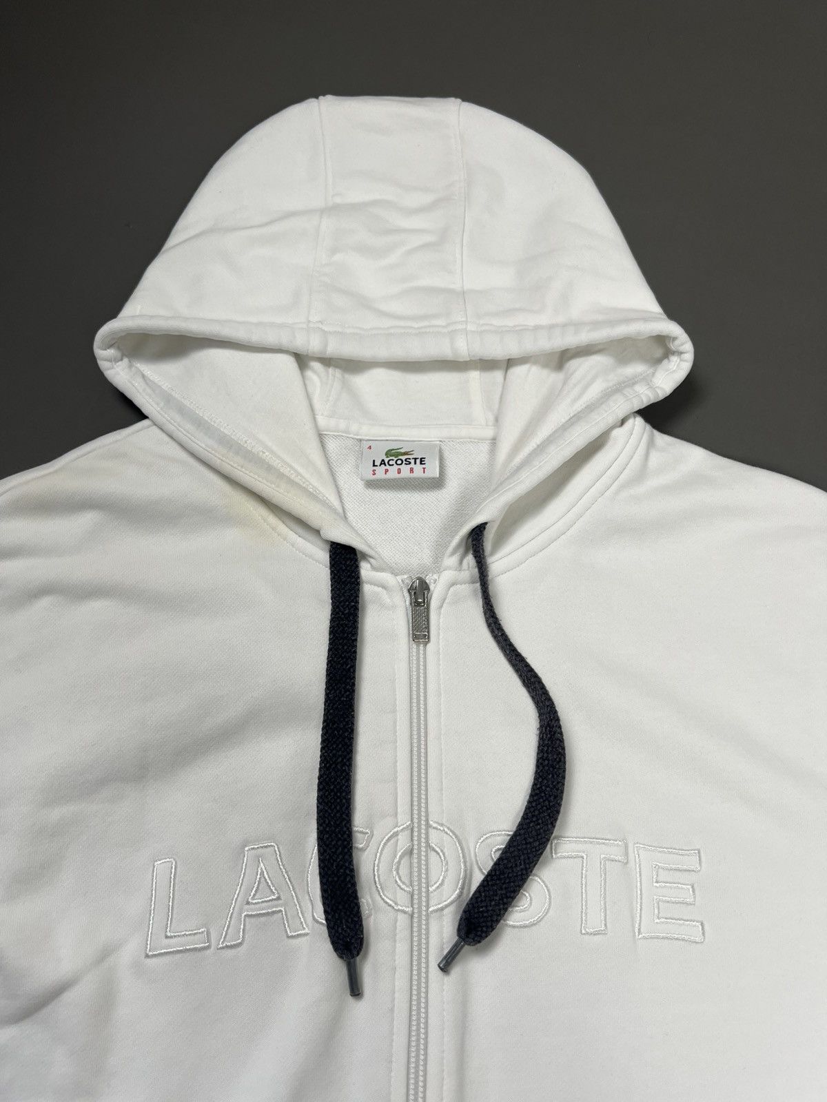 Lacoste Lacoste Zip Hoodie (M) Size US M / EU 48-50 / 2 - 2 Thumbnail